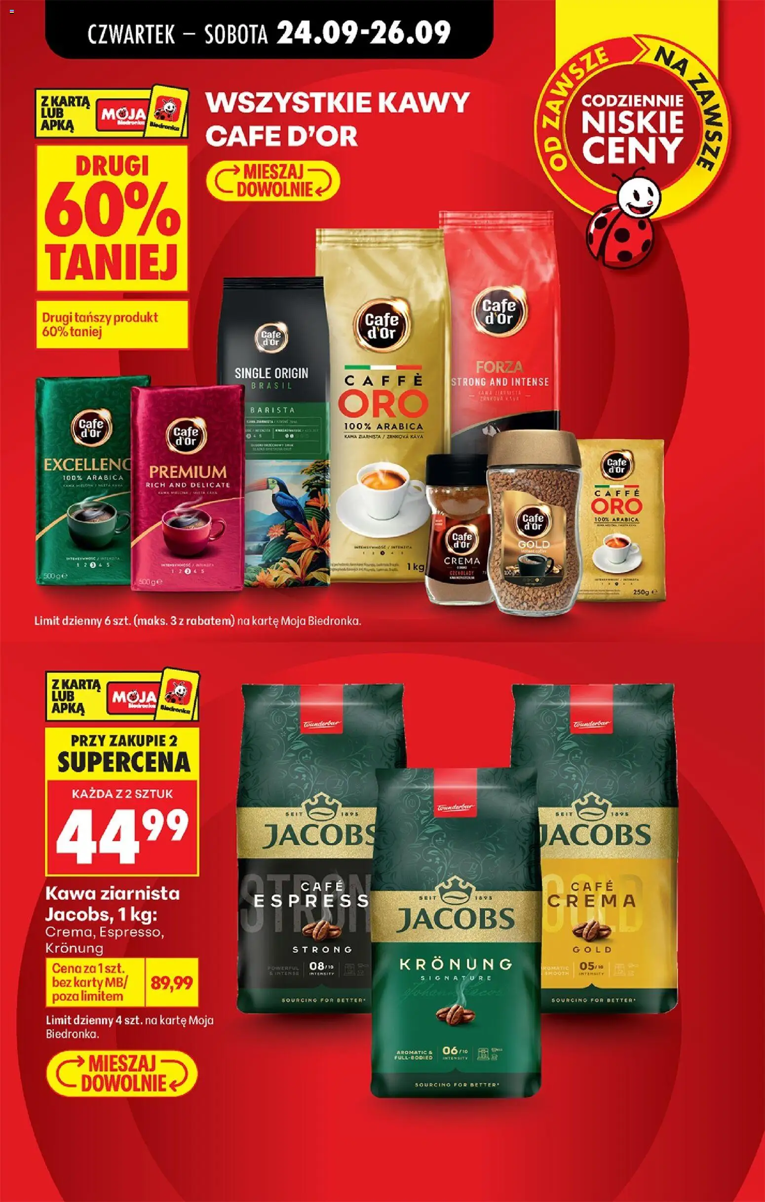 Biedronka gazetka od czwartku od 24.09.2026 | Strona: 11 | Produkty: Karta, Cafe d'Or, Kawa, Cava