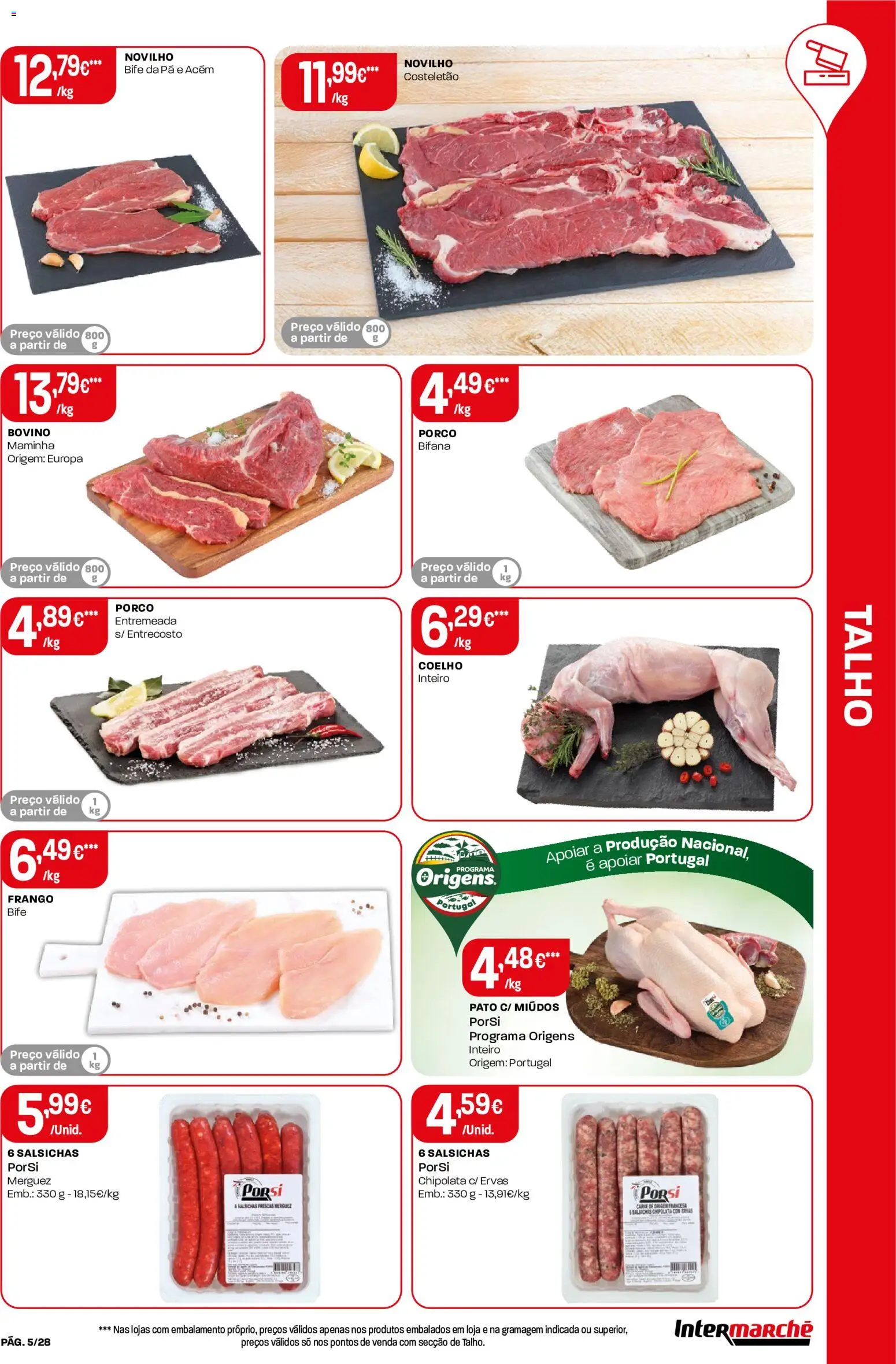 Intermarché Folheto Contact │ válido de 09/07/2026 | Página: 5 | Produtos: Frango, Carne, Coelho, Pá