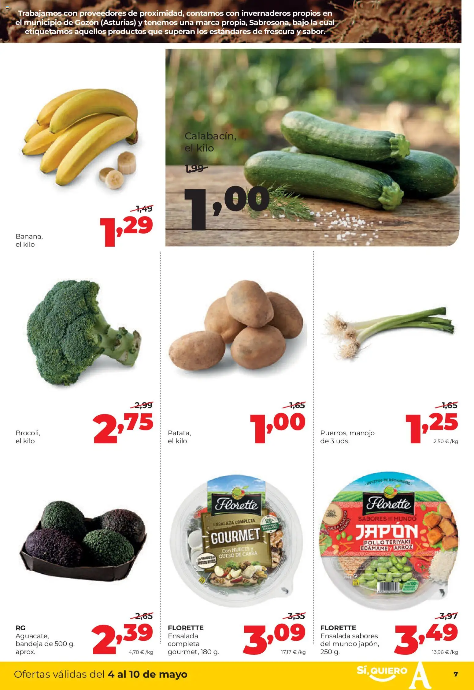 Alimerka folleto Castilla y León │ válido desde el 04.05.2026 | Página: 7 | Productos: Queso, Arroz, Ensalada, Bandeja