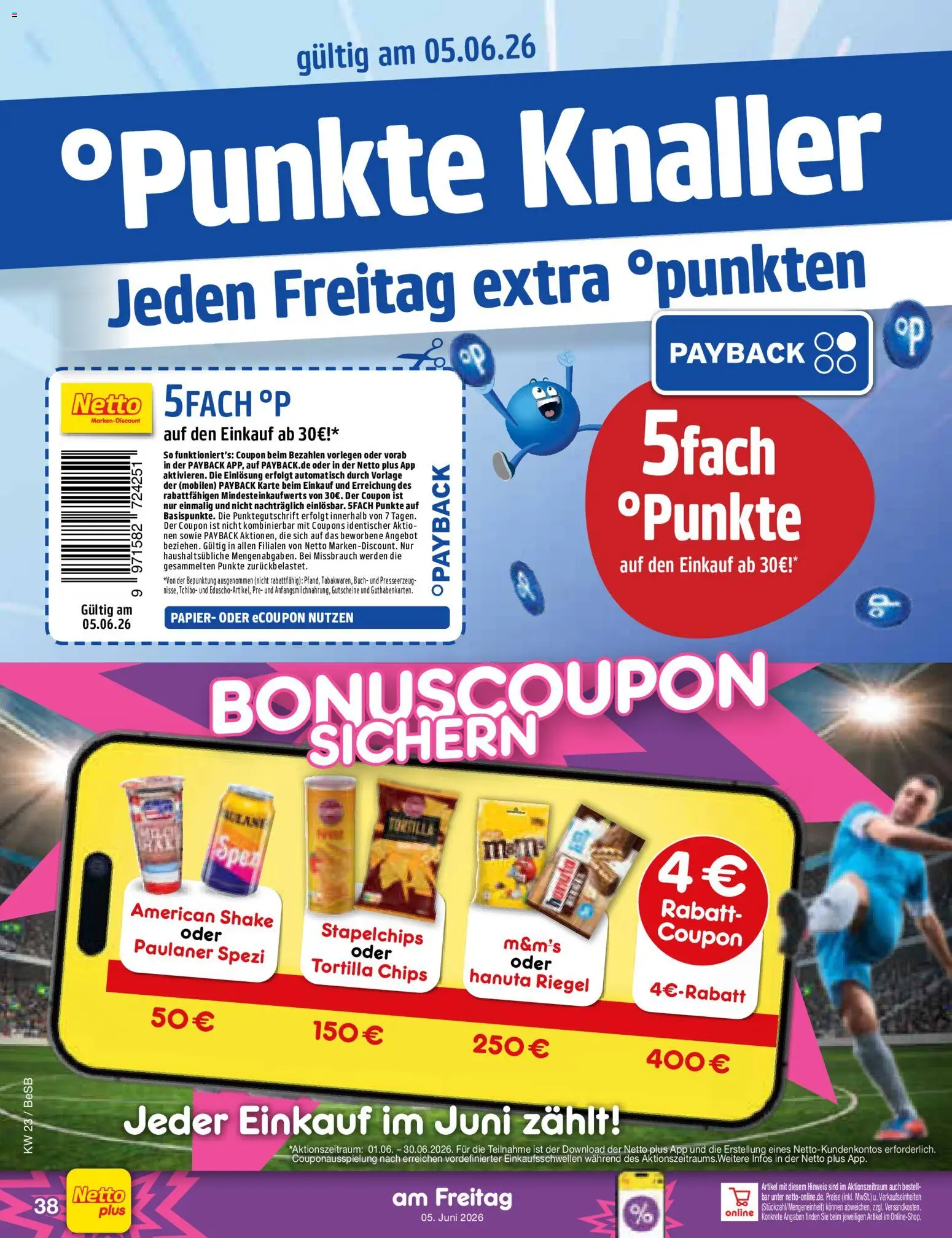 Netto Marken-Discount Prospekt – gültig ab 01.06.2026 | Seite: 54 | Produkte: Paulaner spezi, M&M's, Chips, Paulaner