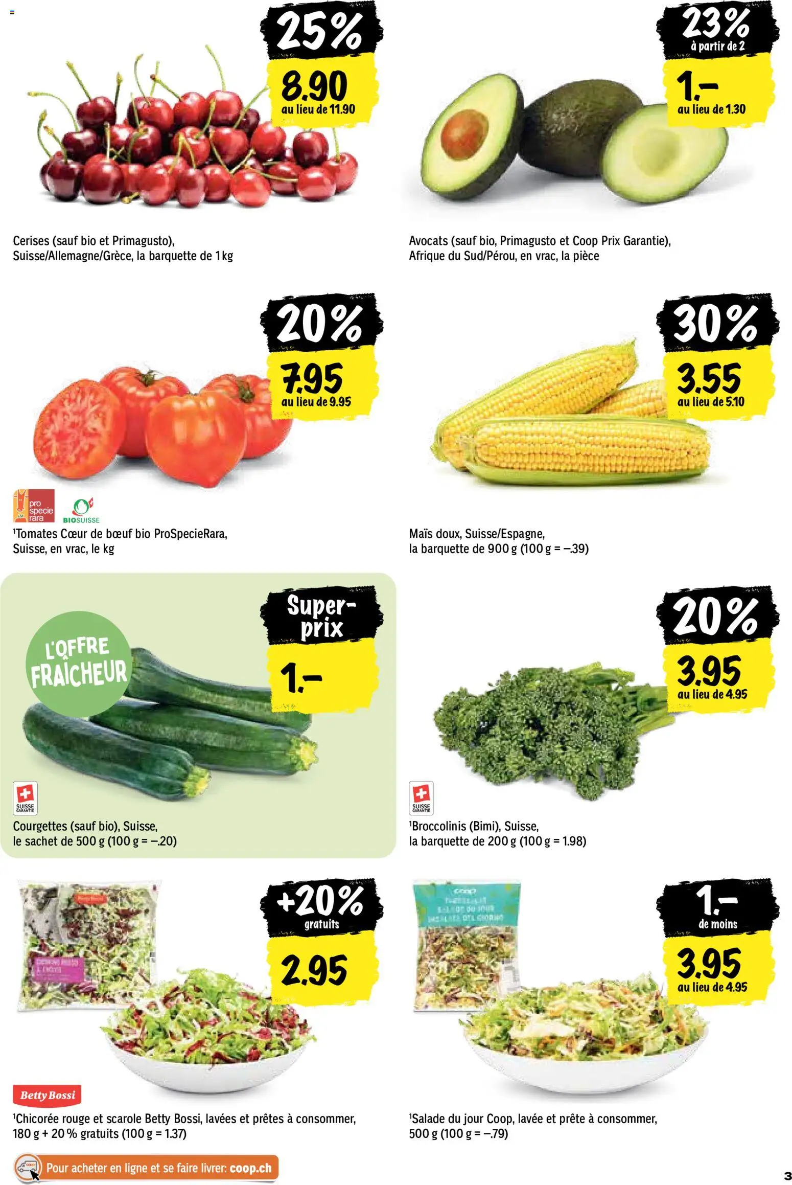 Coop aktionen FR – gültig ab 23.07.2026 | Seite: 3 | Produkte: Rouge