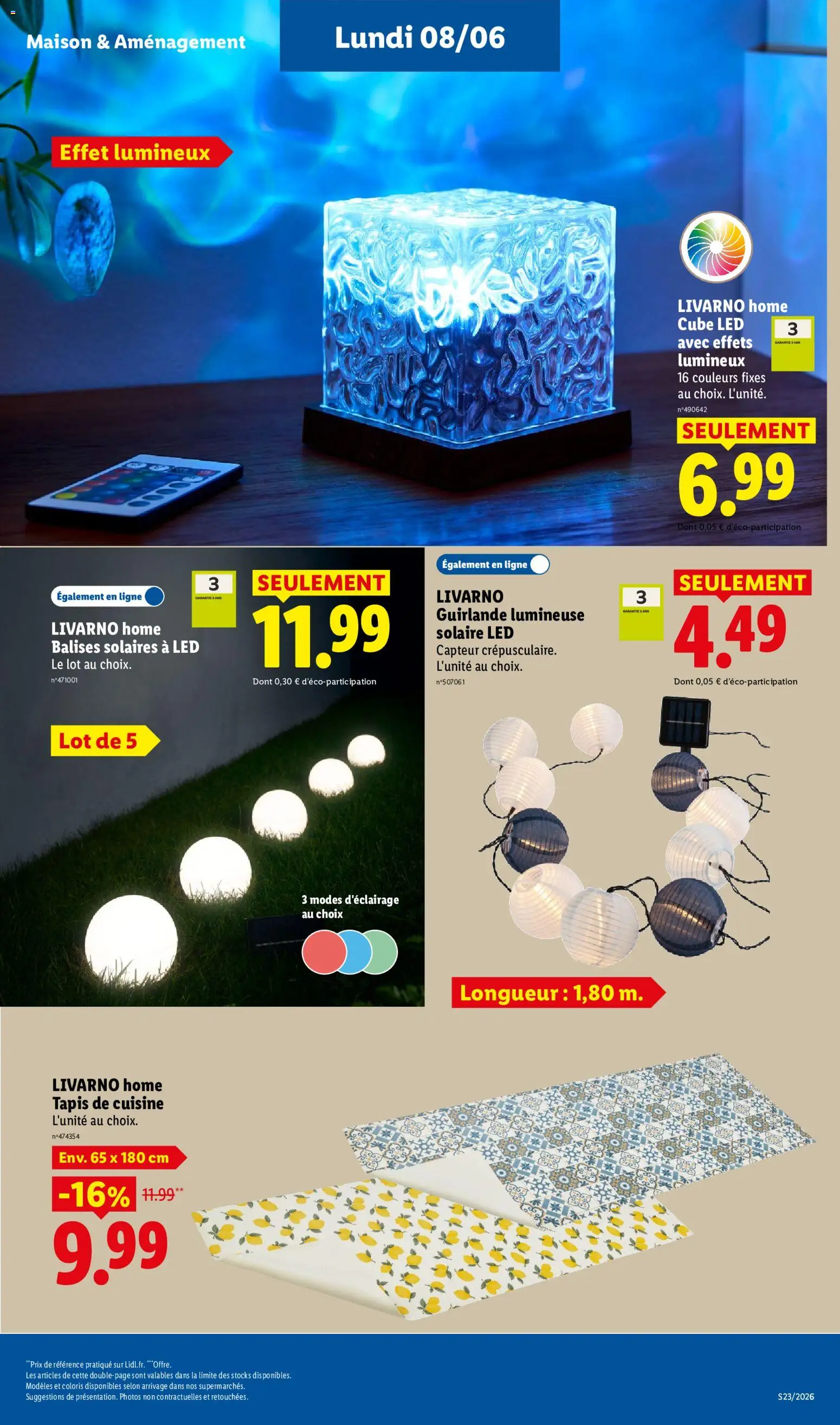 {H1} | Page: 49 | Produits: Guirlande lumineuse, Tapis