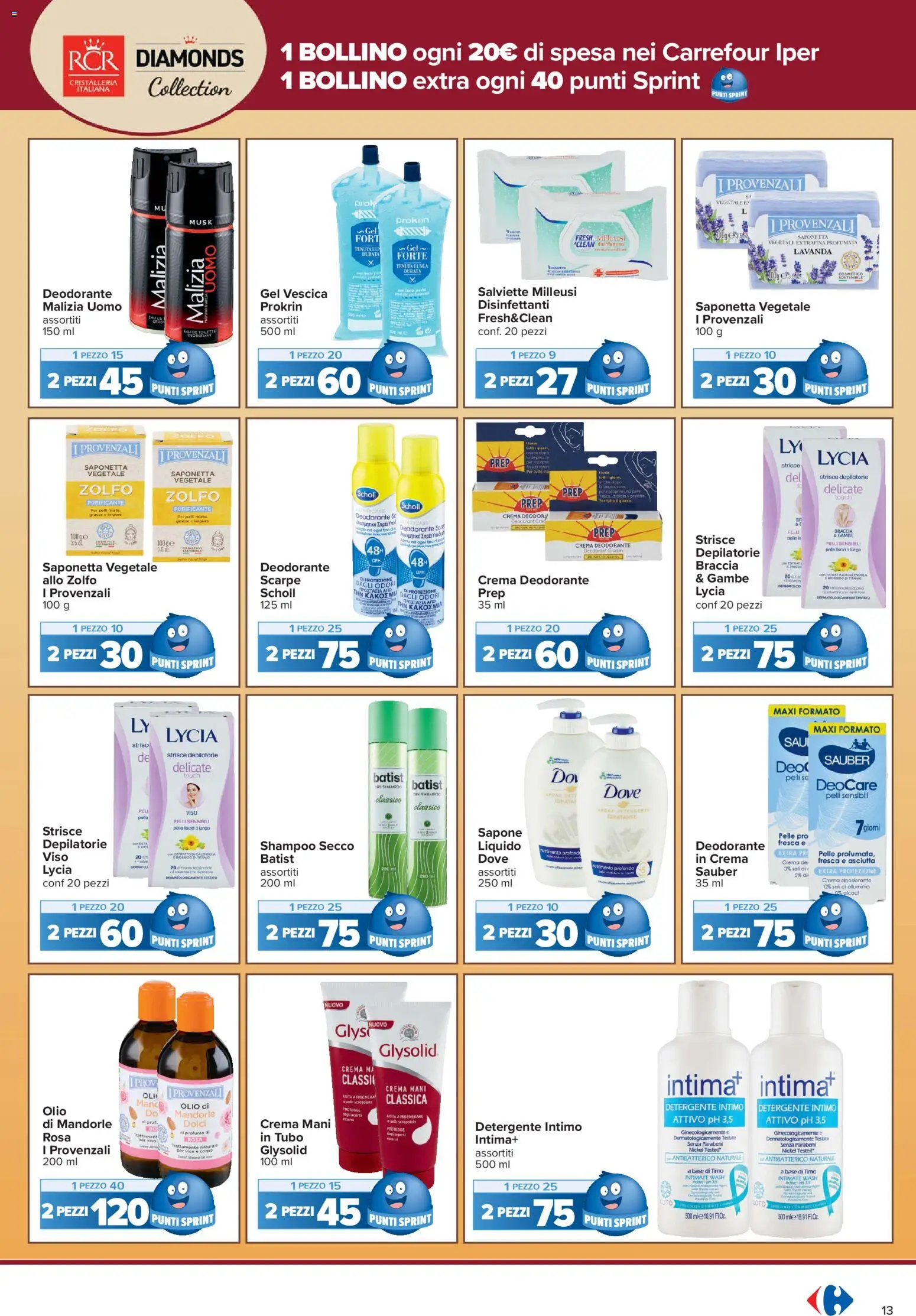 Volantino Carrefour del 15/09/2026 | Pagina: 13 | Prodotti: Crema, Loto, Tubo, Mandorle
