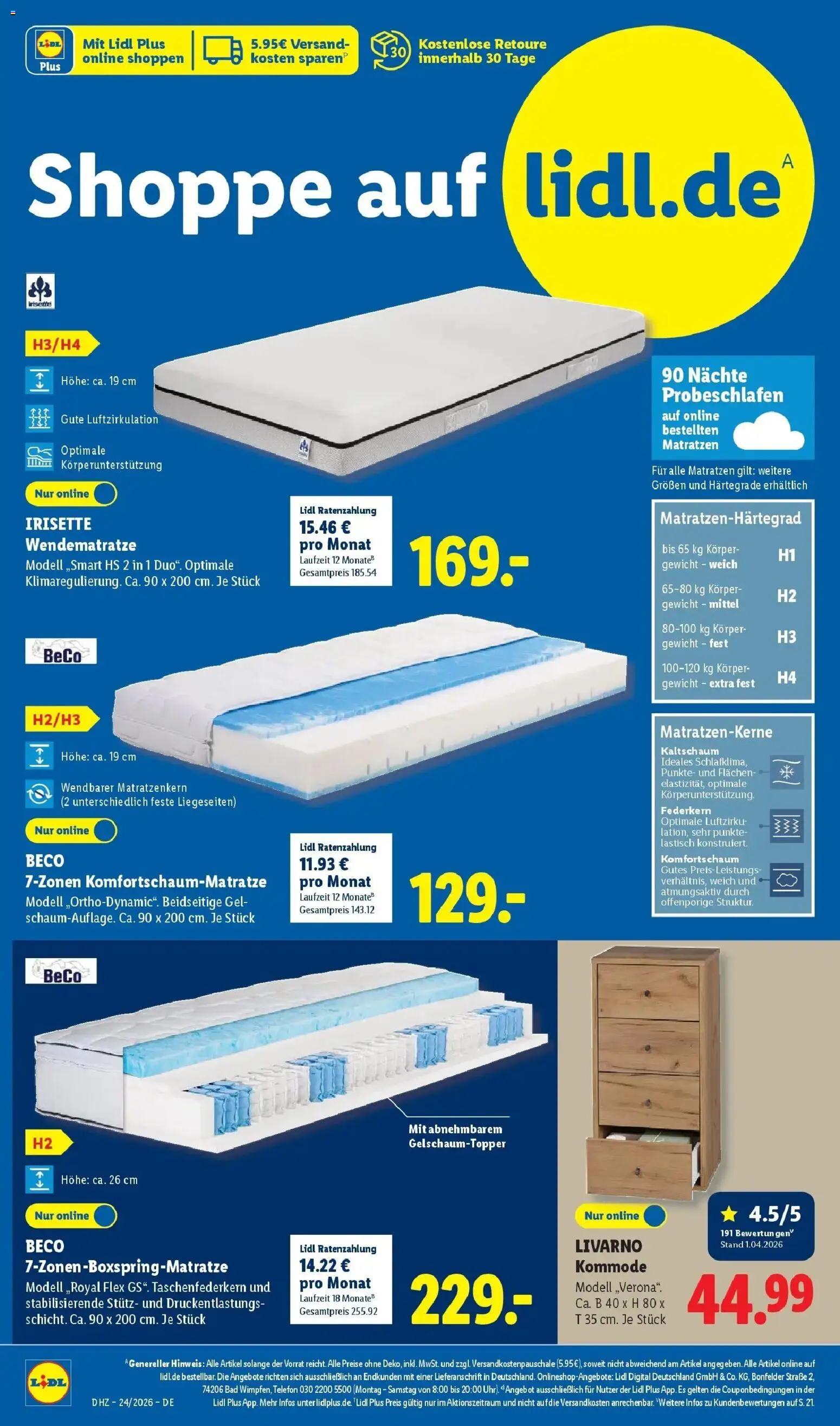 Lidl Prospekt Zülpich – gültig ab 08.06.2026 | Seite: 10 | Produkte: Gewicht, Kommode, Bad, Telefon