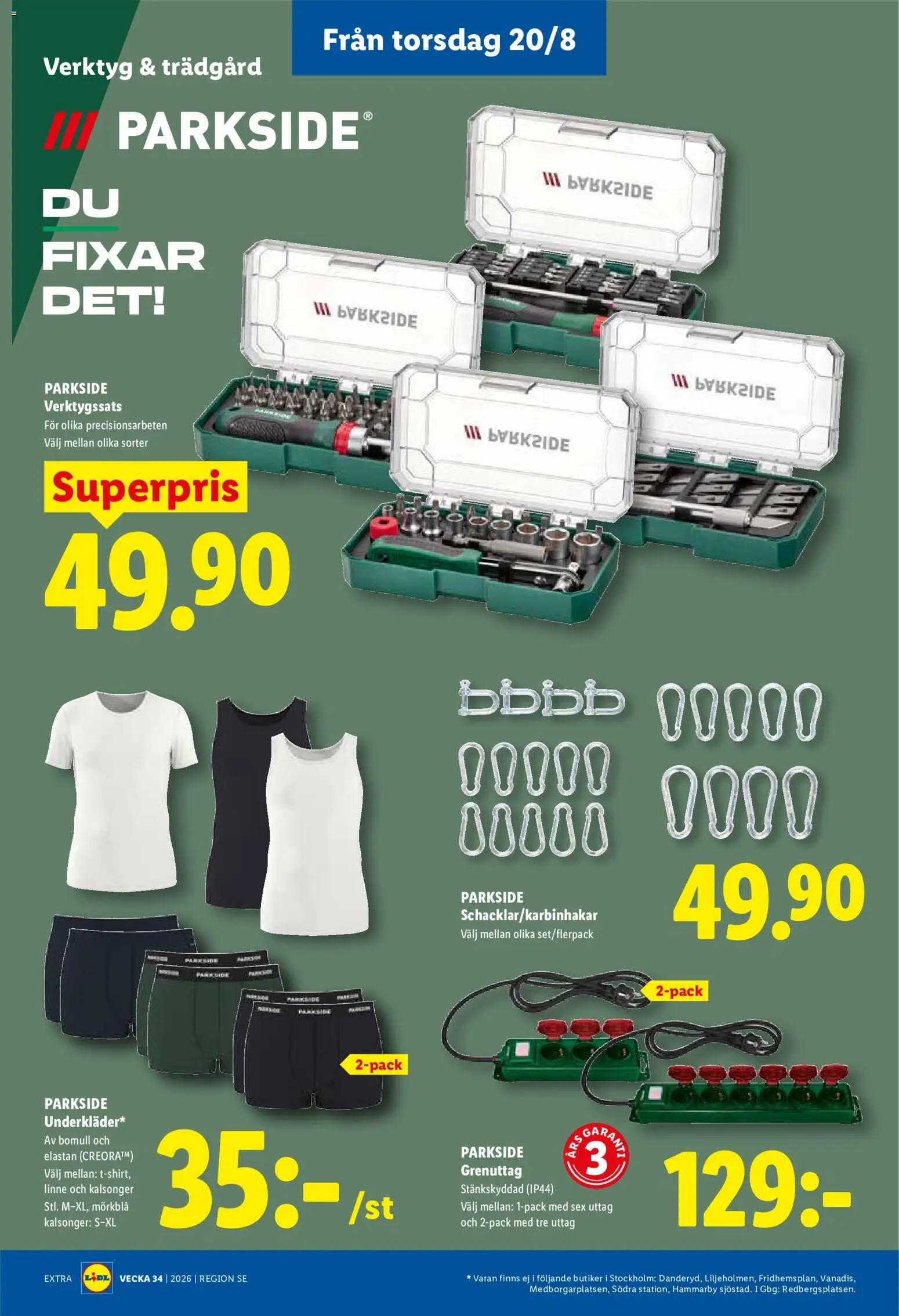 Lidl reklamblad aktuell från 17/08/2026 | Sida: 24 | Produkter: Verktyg, Bomull, Linne, Kalsonger