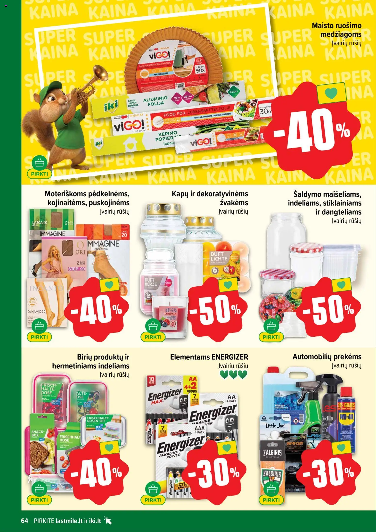 IKI akcijos nuo 2026.09.07 | Puslapis: 64 | Prekių: Folija