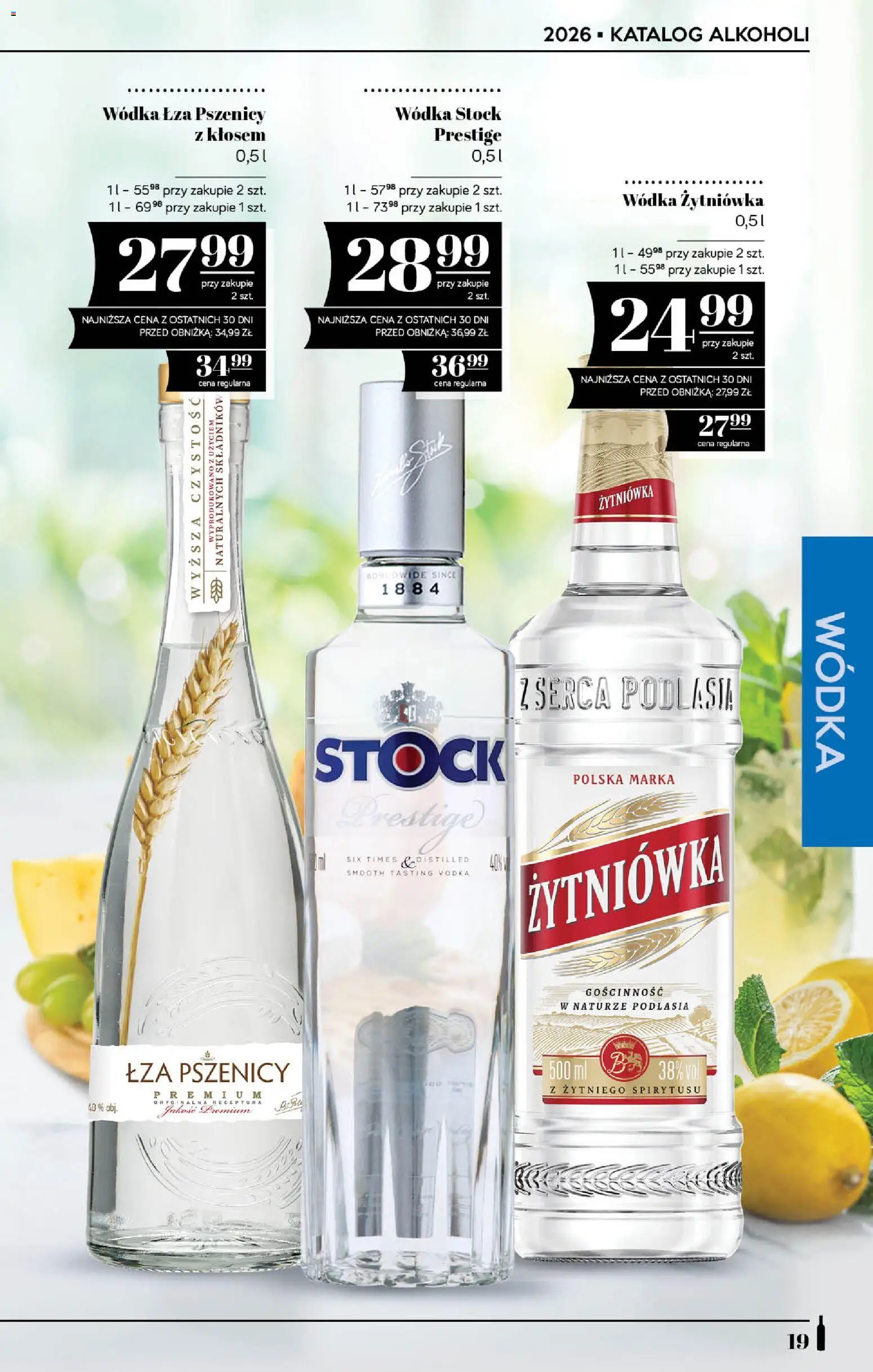 POLOmarket katalog - Alkoholi od 10.09.2026 | Strona: 19 | Produkty: Wódka Stock, Vodka, Wódka