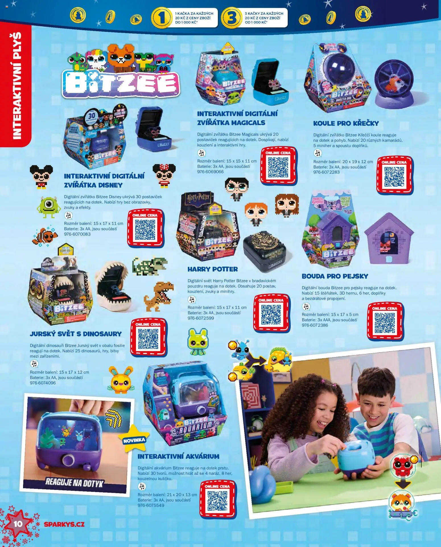 Sparkys katalog Vánoce 2026 od 01.10.2026 | Strana: 10 | Produkty: Dinosauři, Harry Potter, Baterie