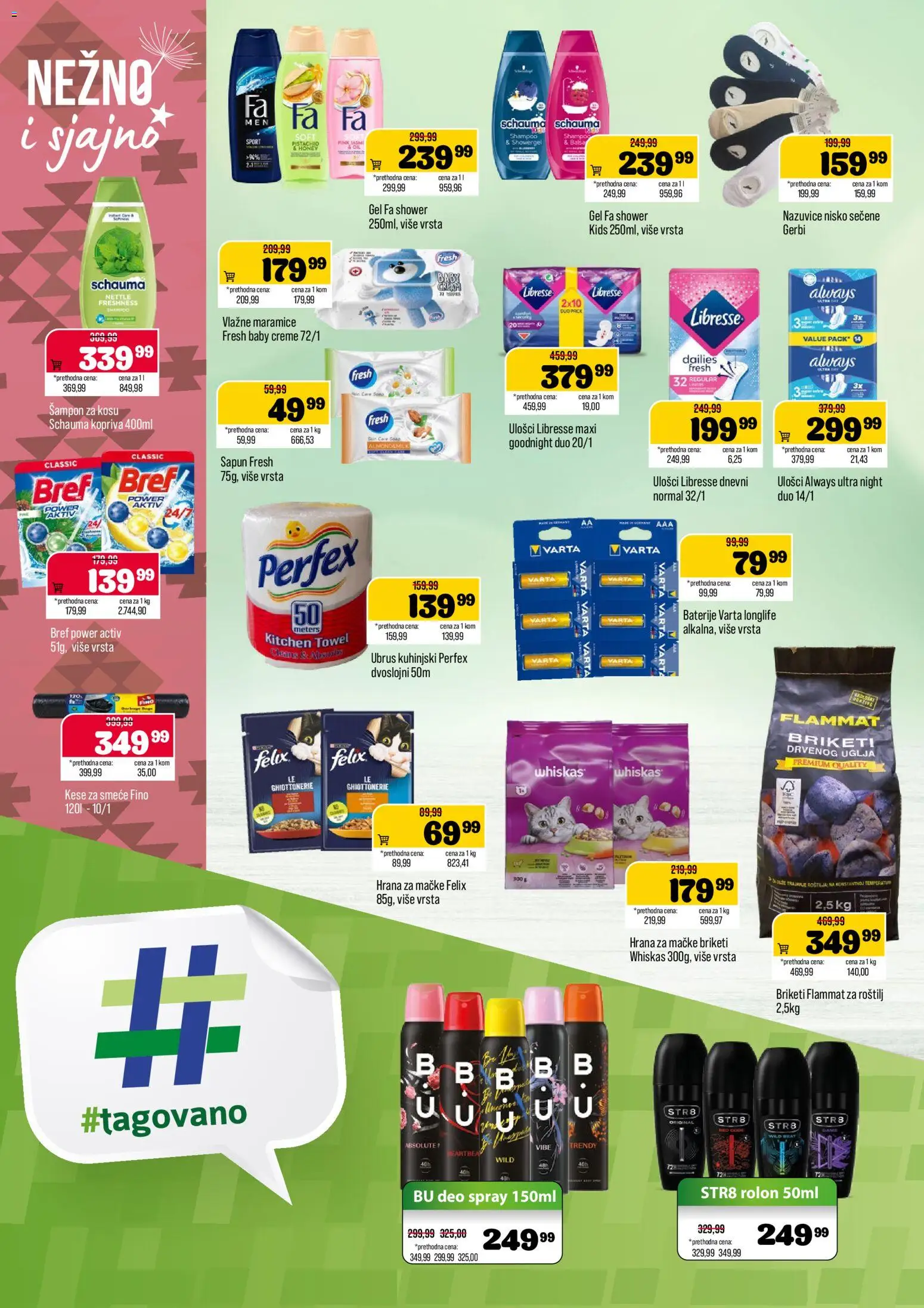 Podunavlje katalog - važi od 26.08.2026 | Strana: 10 | Proizvode: Maramice, Hrana za mačke, Sapun, Roštilj