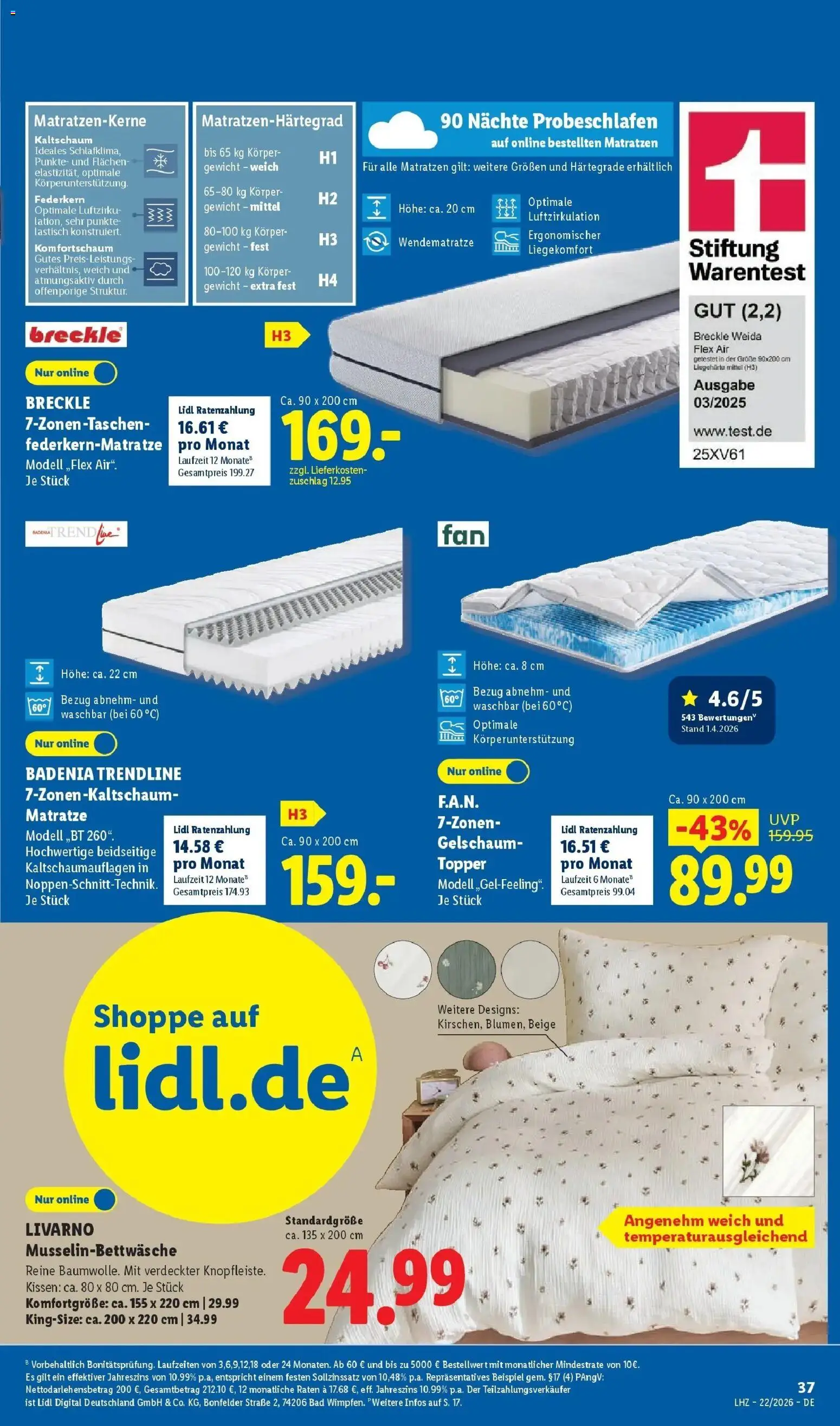 Lidl Prospekt Braunschweig – gültig ab 26.05.2026 | Seite: 13 | Produkte: Gewicht, Kissen, Topper, Bad