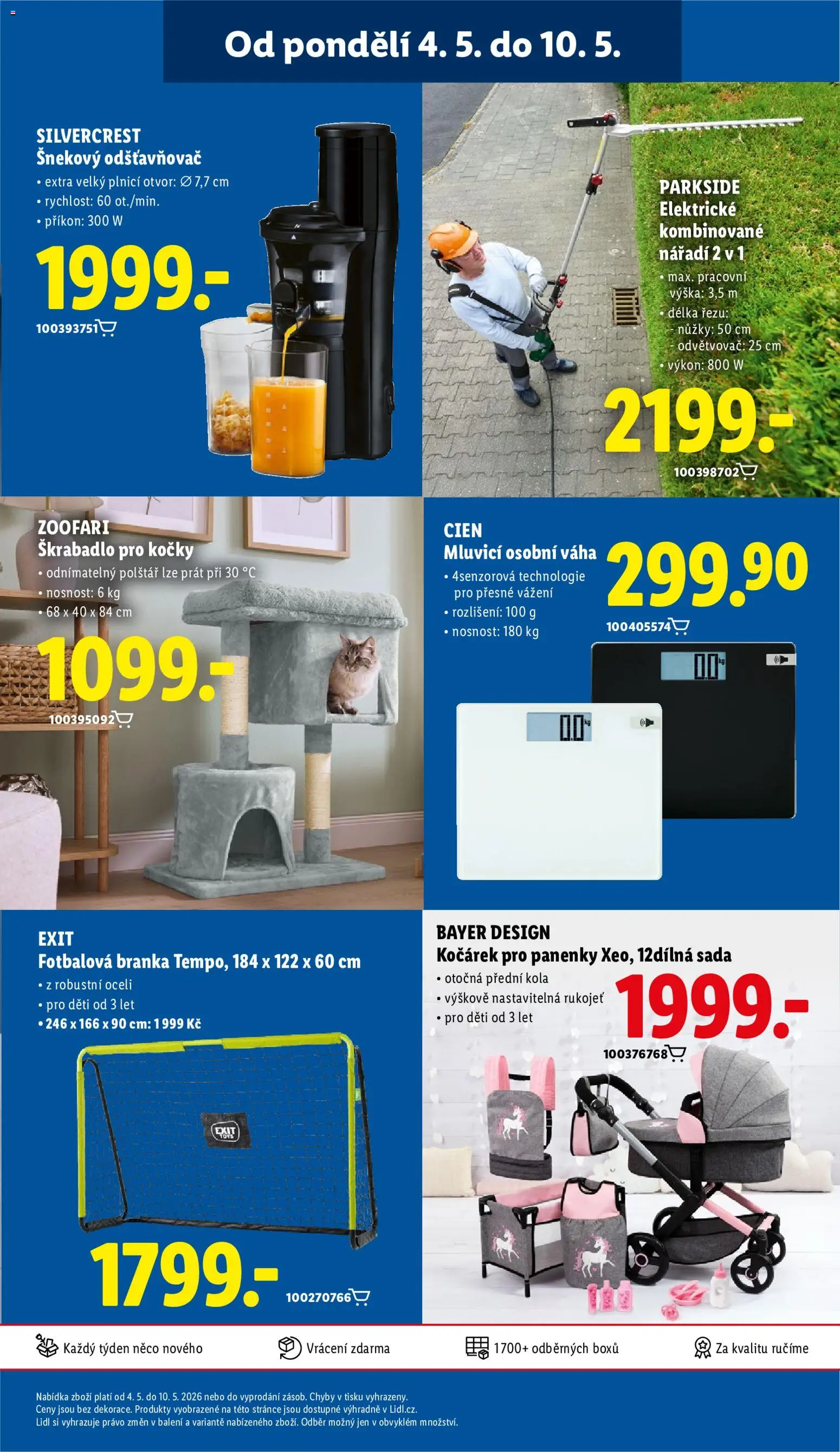 Lidl leták od 06.05.2026 | Strana: 49 | Produkty: Nůžky, Škrabadlo pro kočky, Škrabadlo, Odšťavňovač