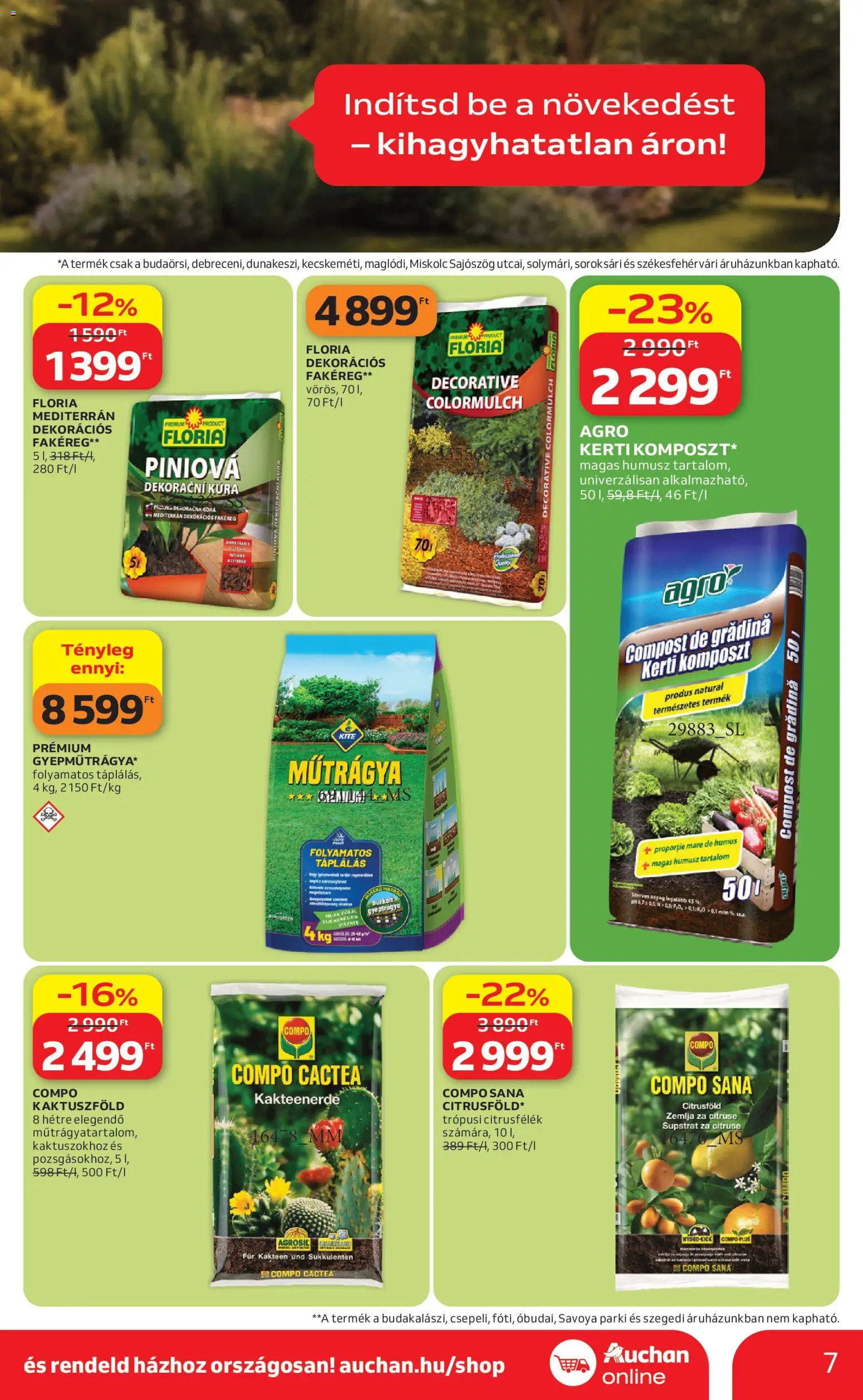 Auchan akciós ujság - amely érvényes a következő dátumtól: 16.04.2026 | Oldal: 7 | Termékek: Humusz
