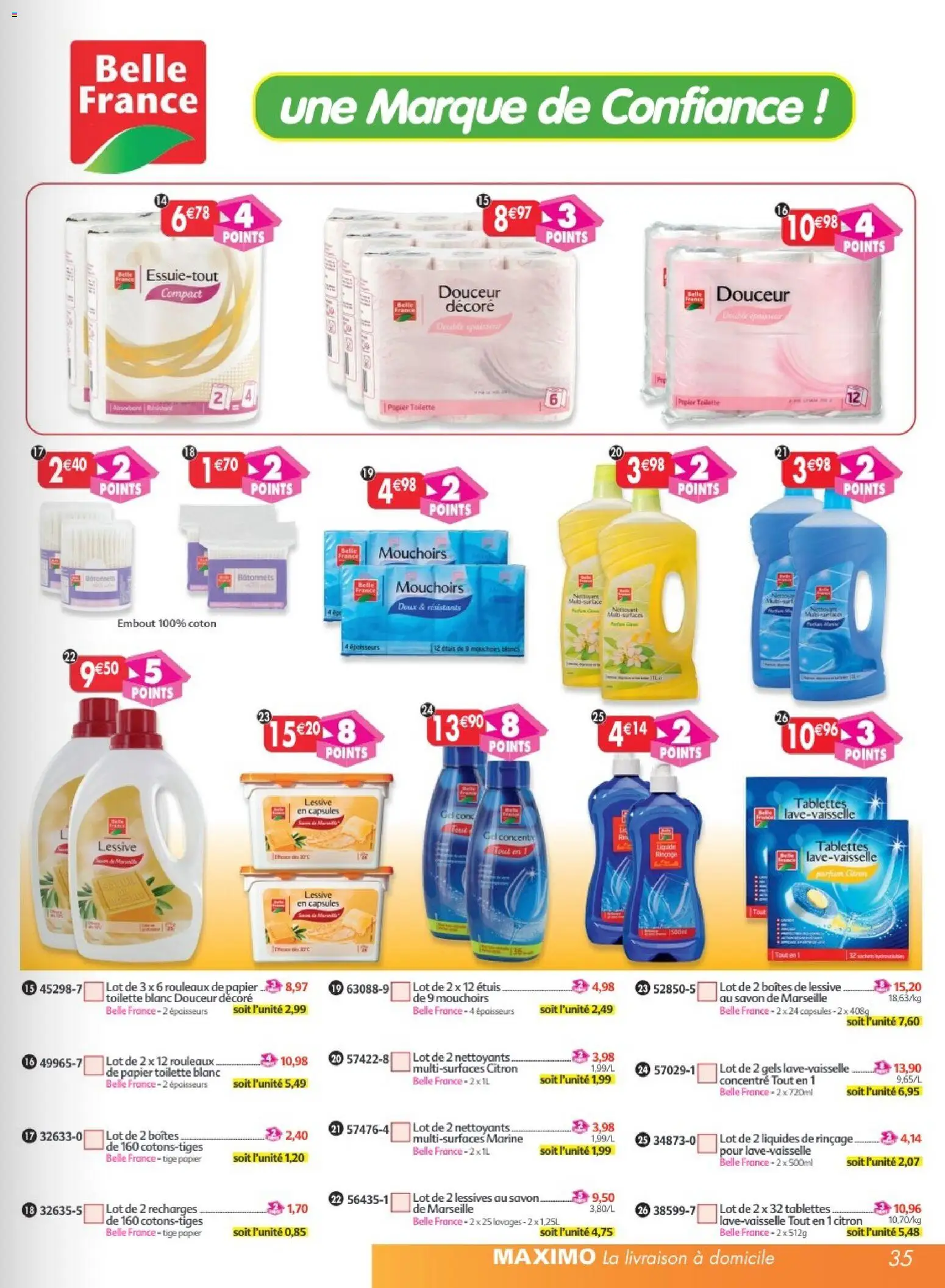 {H1} | Page: 35 | Produits: Citron, Coton, Savon, Lessive