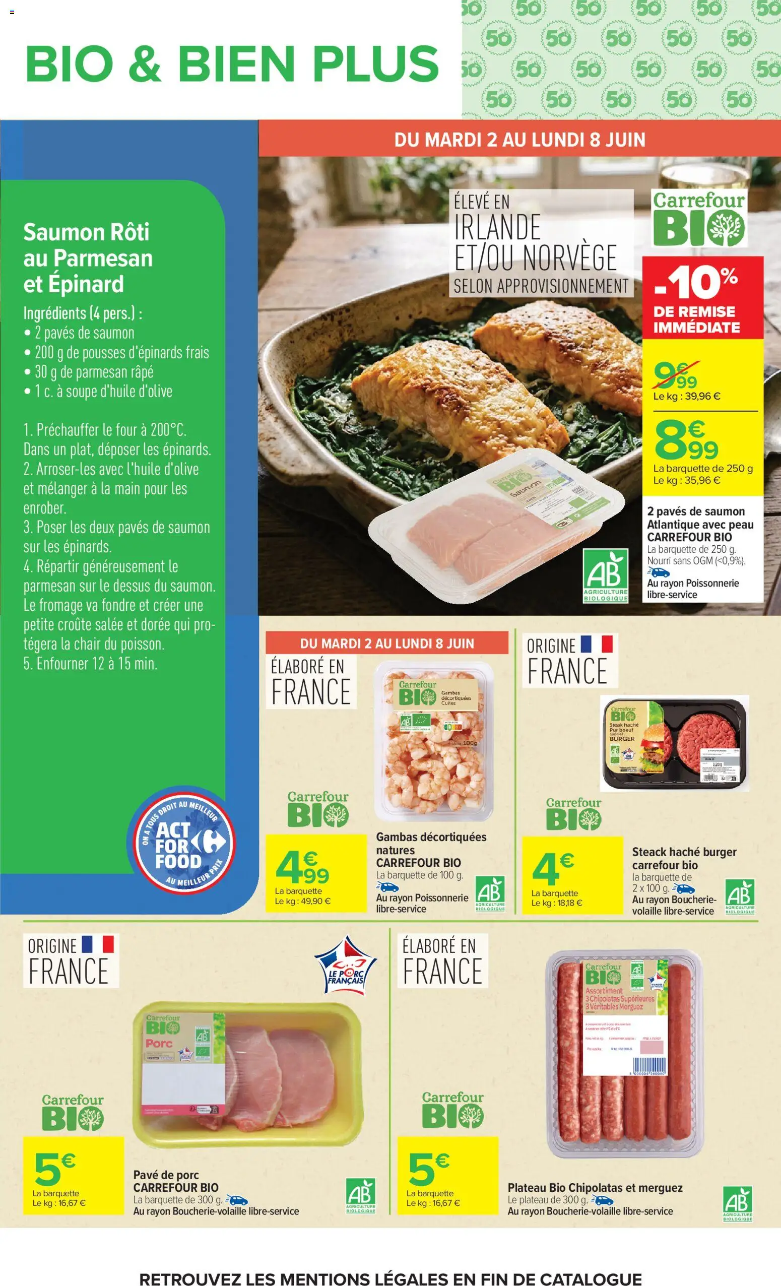 {H1} | Page: 7 | Produits: Volaille, Parmesan, Parmesan râpé, Saumon