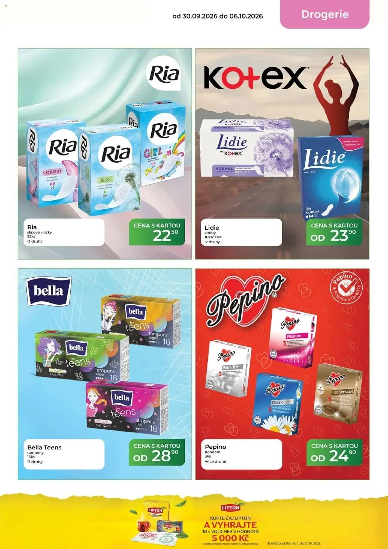 Tamda Foods leták od 30.09.2026 | Strana: 57 | Produkty: Kondom, Slipové vložky, Drogerie, Tampony