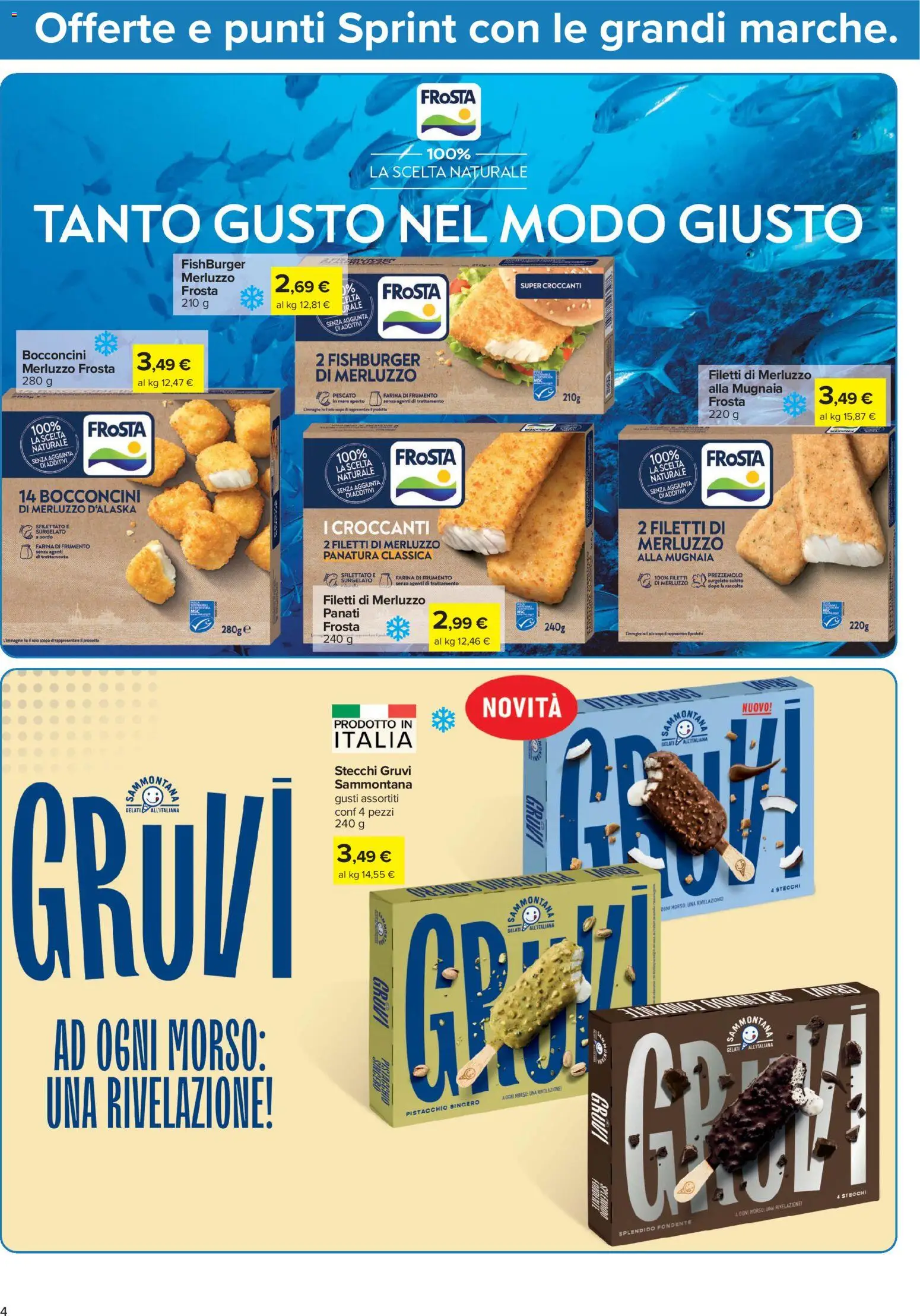 Volantino Carrefour del 20/08/2026 | Pagina: 4 | Prodotti: Merluzzo d’Alaska, Merluzzo, Farina, Prezzemolo