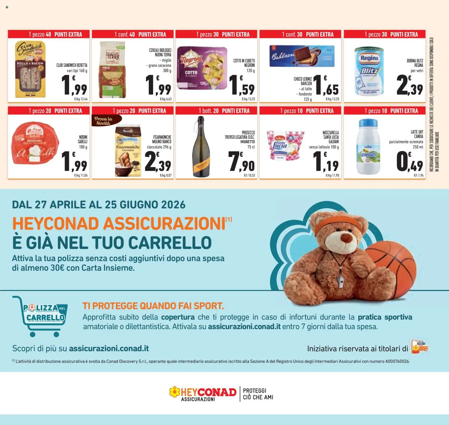 Volantino Conad del 20.05.2026 | Pagina: 47 | Prodotti: Cioccolato, Mozzarella, Latte, Terra