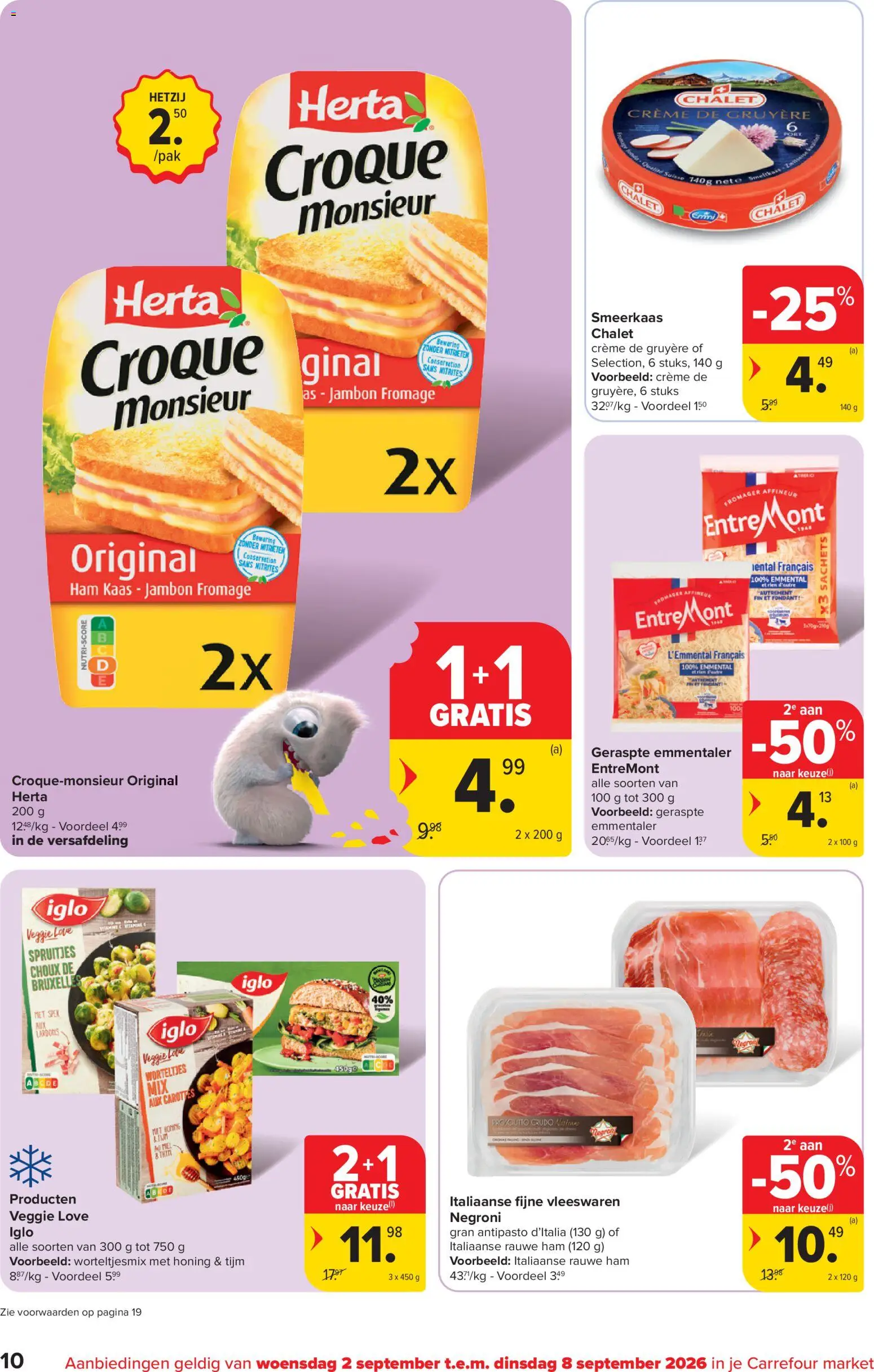 {H1} | Pagina: 10 | Producten: Ham, Smeerkaas, Crème, Kaas