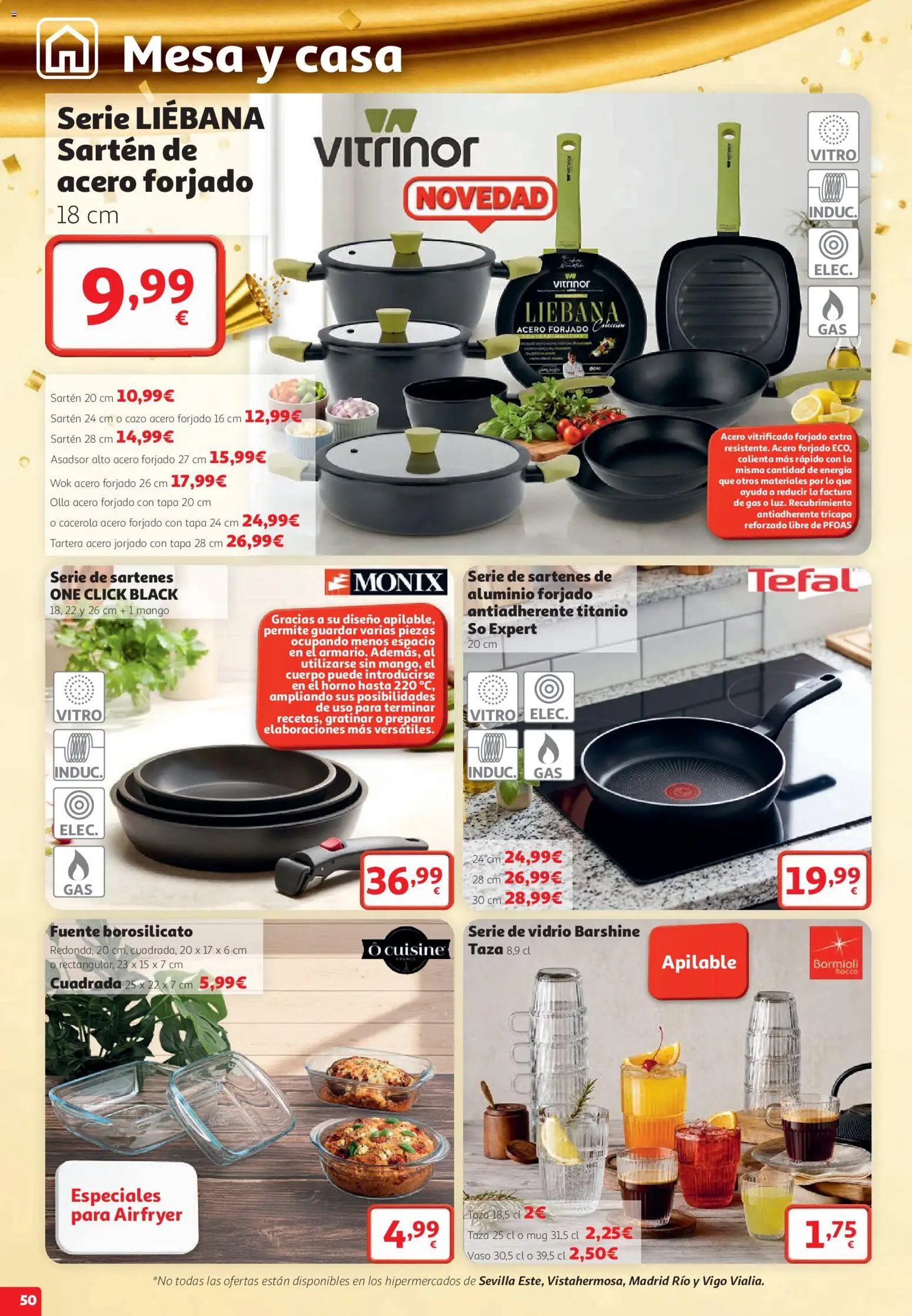 Alcampo folleto Fuenlabrada │ válido desde el 22/10/2026 | Página: 50 | Productos: El horno, Horno, Mango, Mesa