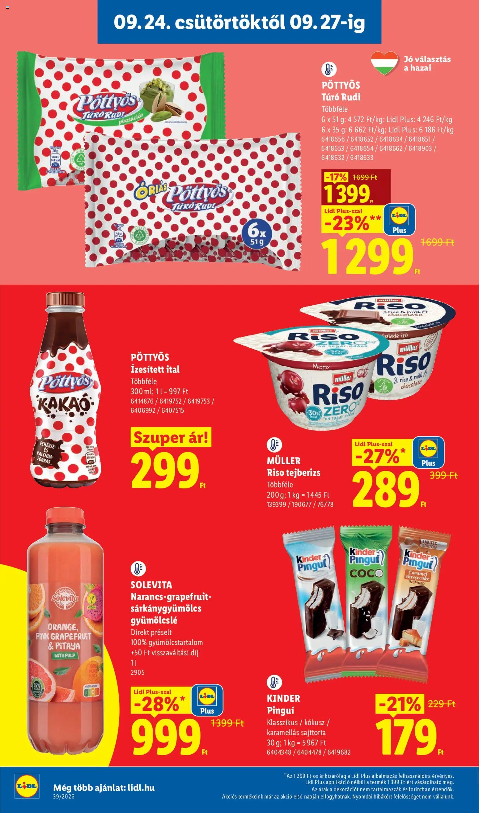 Lidl akciós ujság - amely érvényes a következő dátumtól: 2026.09.24. | Oldal: 8