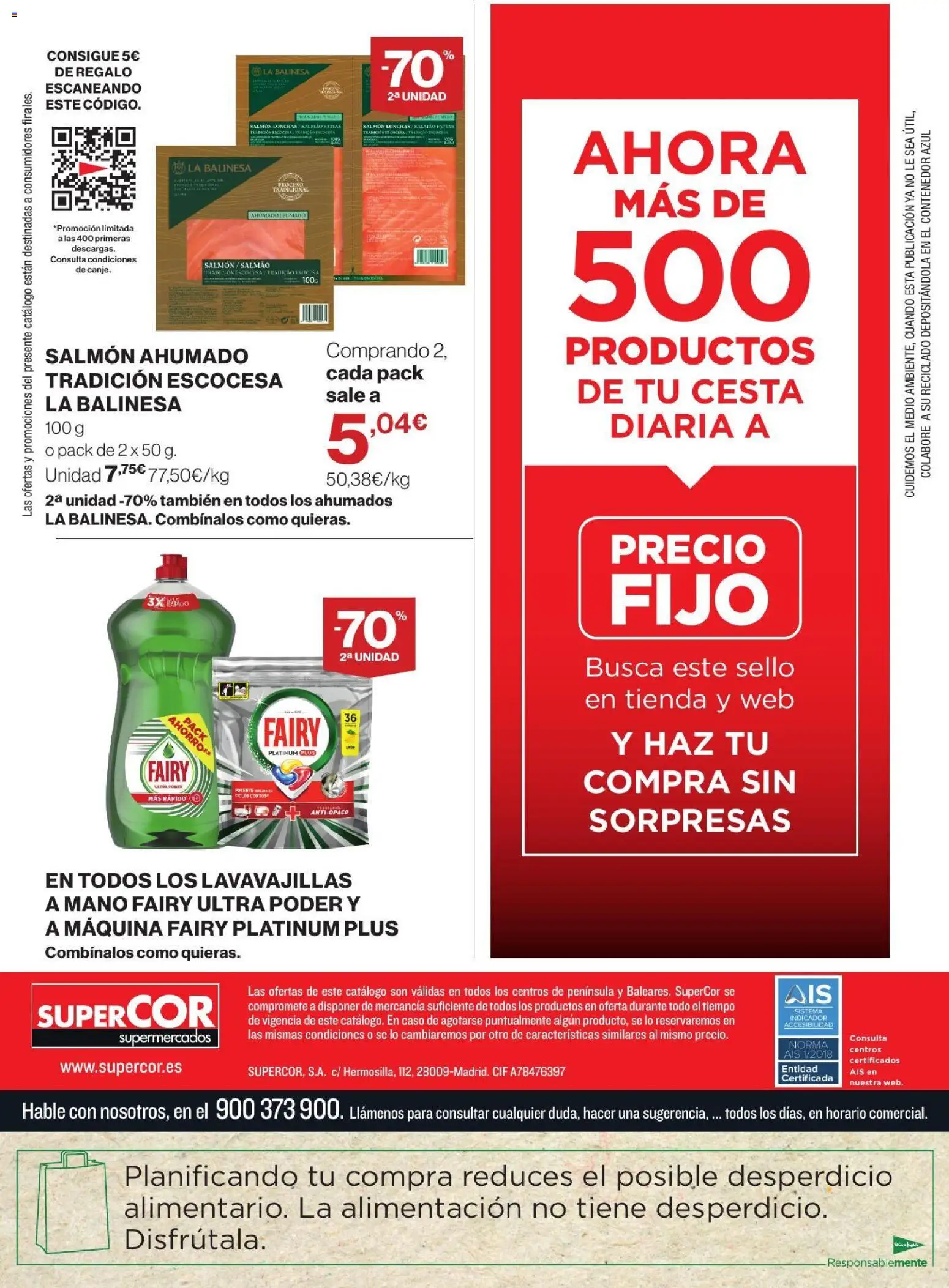 Supercor folleto │ válido desde el 24/09/2026 | Página: 32 | Productos: Salmón, Lavavajillas, Salmón ahumado, Cesta