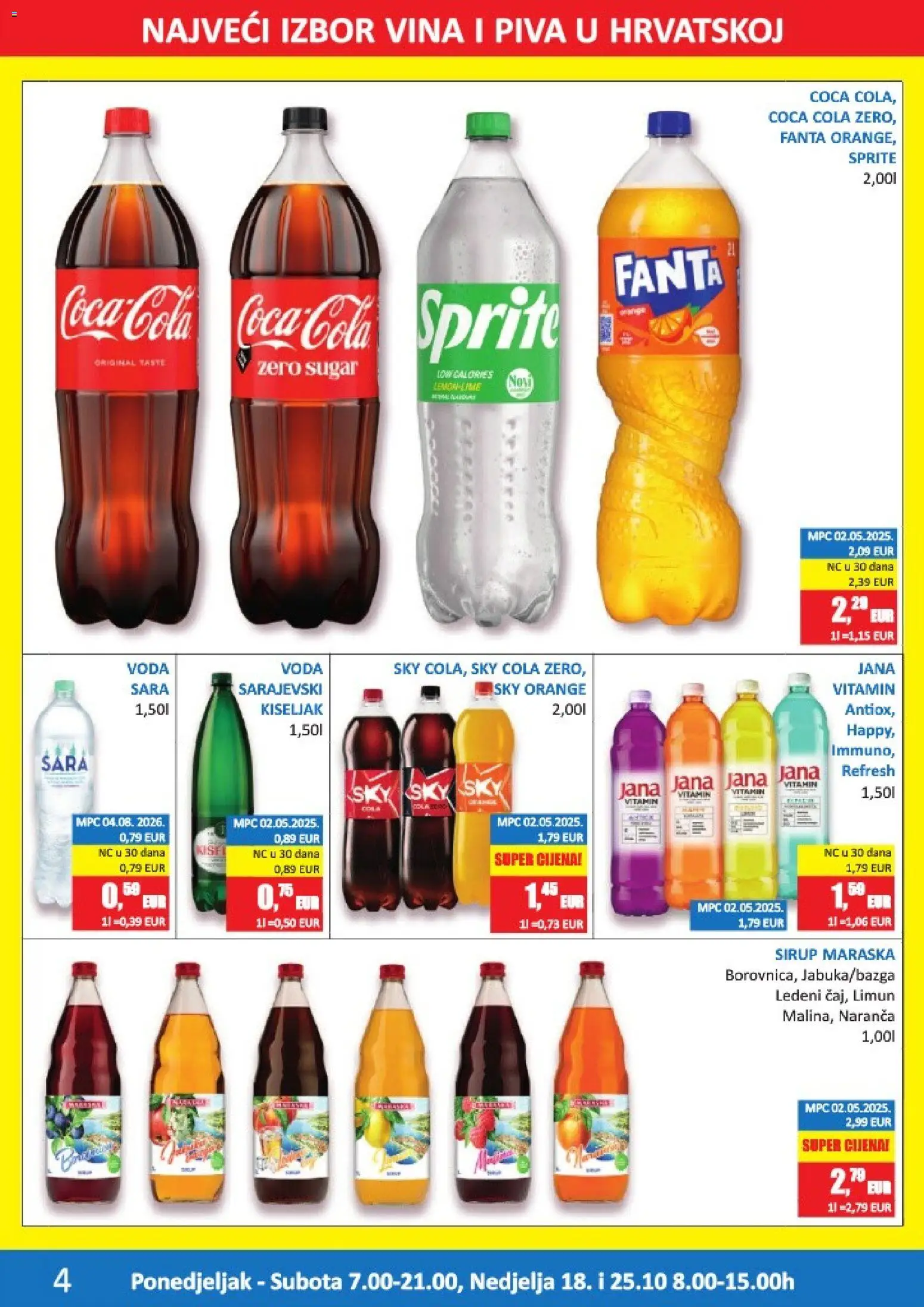 Vrutak katalog | vrijedi od 12.10.2026 | Stranica: 4 | Proizvodi: Sky Cola, Fanta, Sprite, Voda