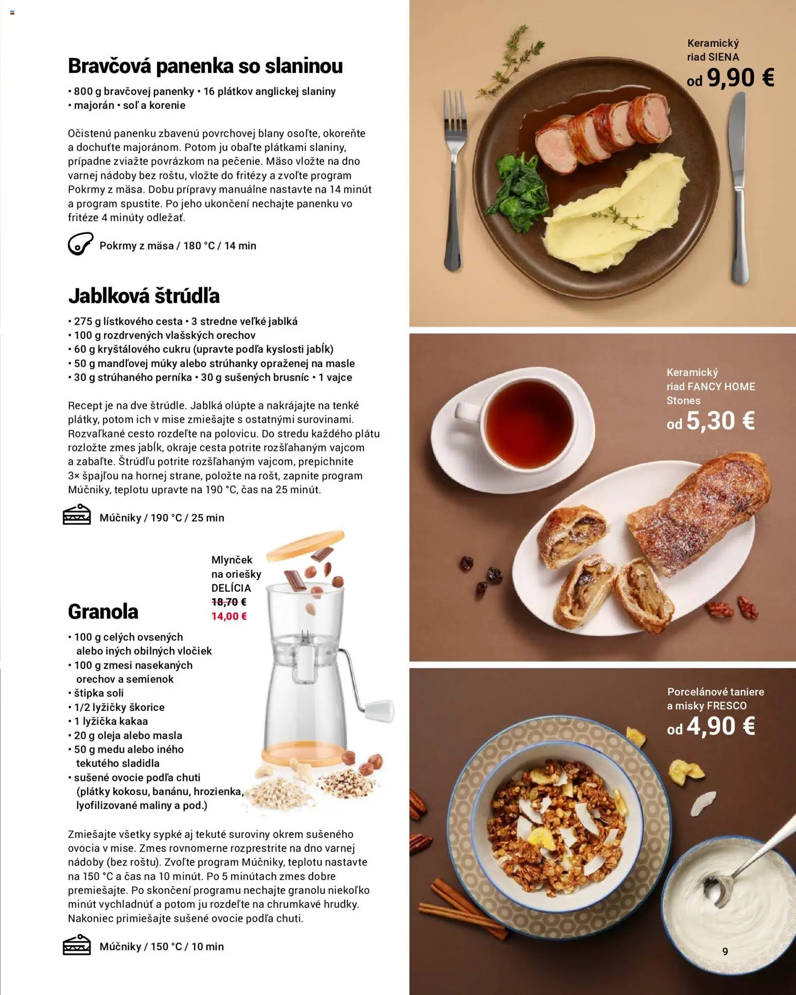Nové TESCOMA akcie – leták je platný od 01.06.2026 | Strana: 9 | Produkty: Jablká, Korenie, Majorán, Mlynček