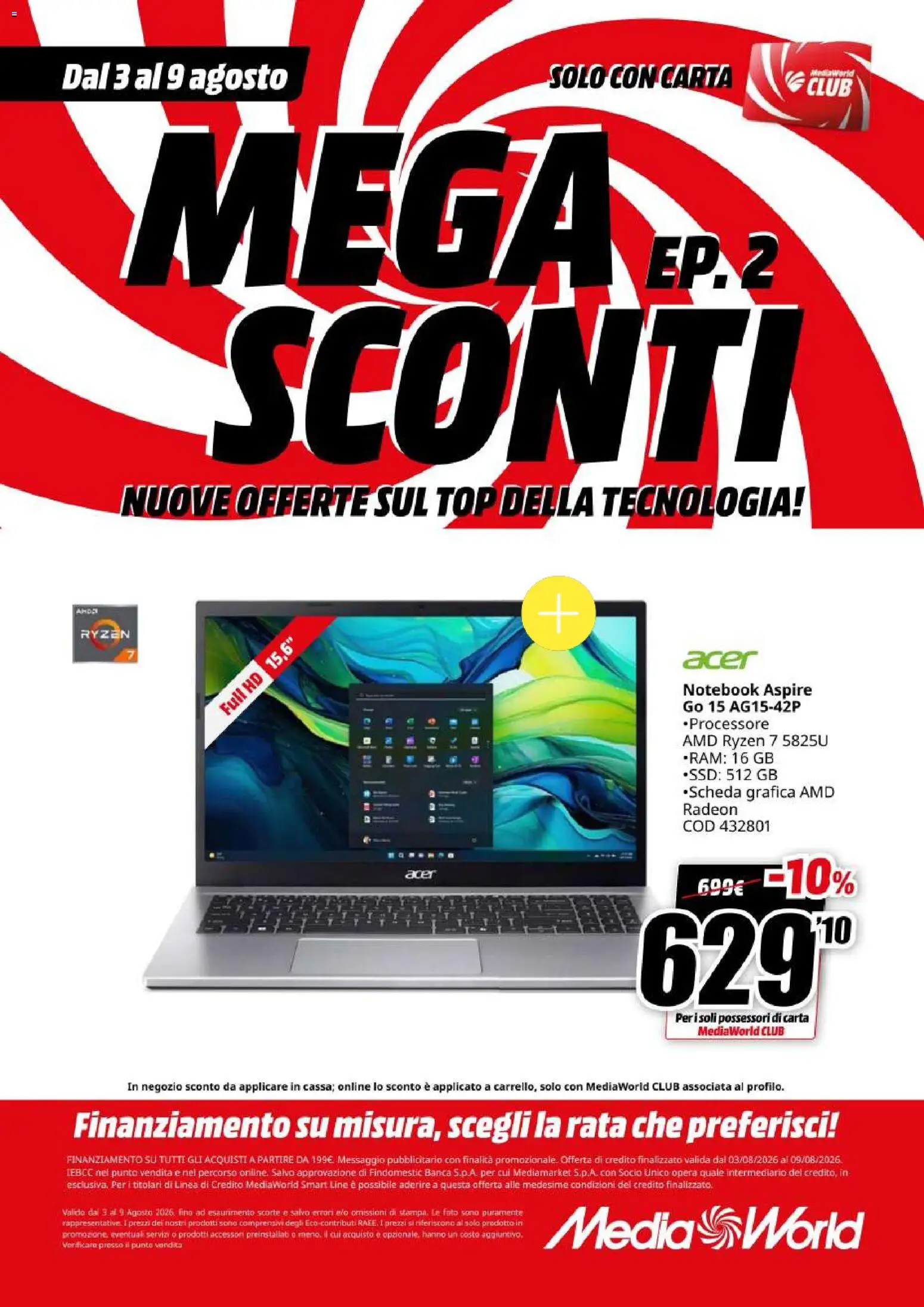 Volantino Media World del 03/08/2026 | Pagina: 21