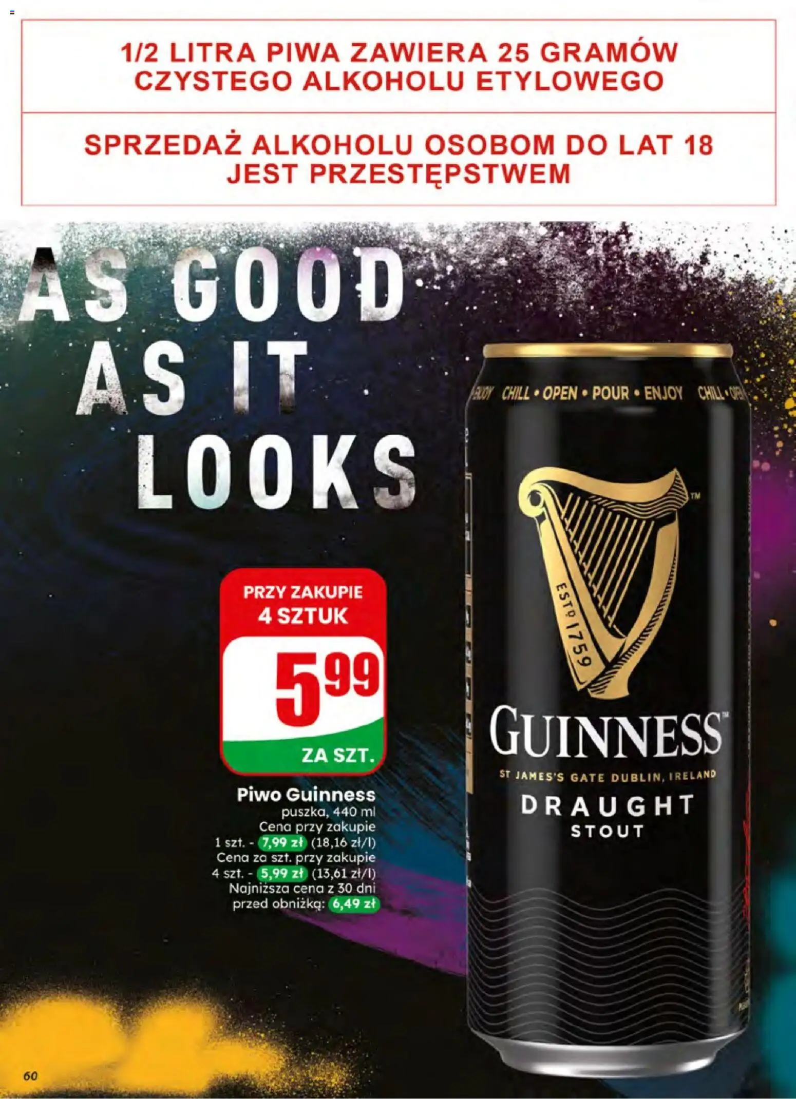 Dino gazetka od 24.06.2026 | Strona: 60 | Produkty: Piwo Guinness, Guinness, Piwo