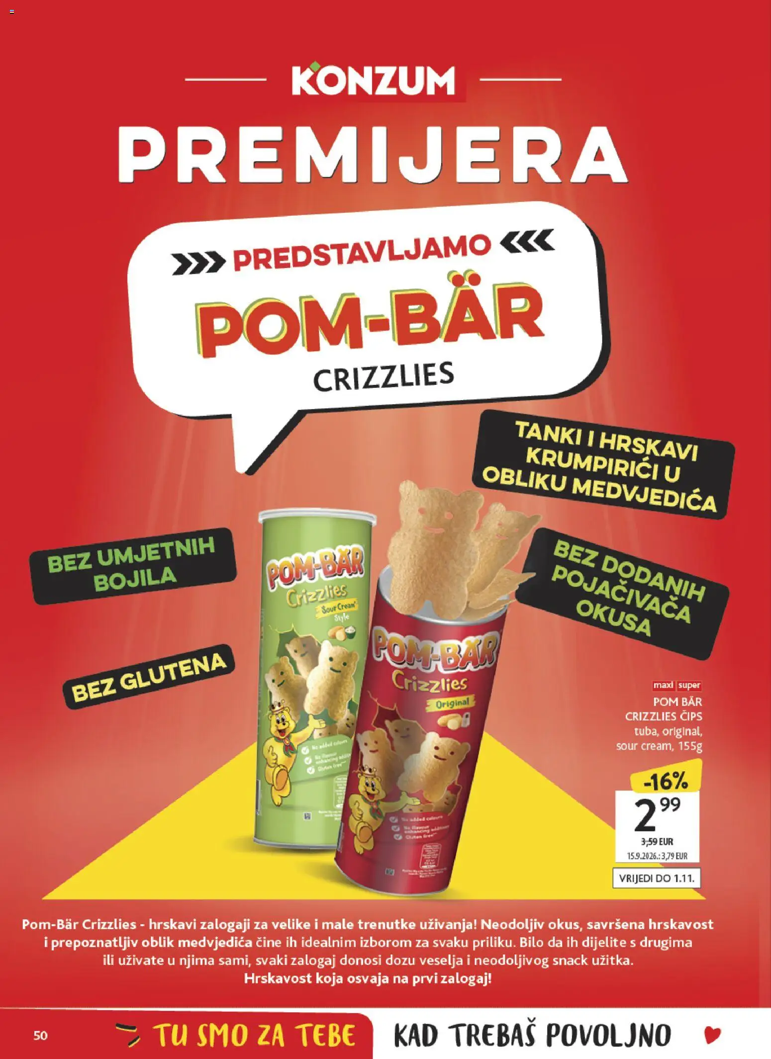 Konzum HR akciós ujság - amely érvényes a következő dátumtól: 2026.10.21. | Oldal: 50