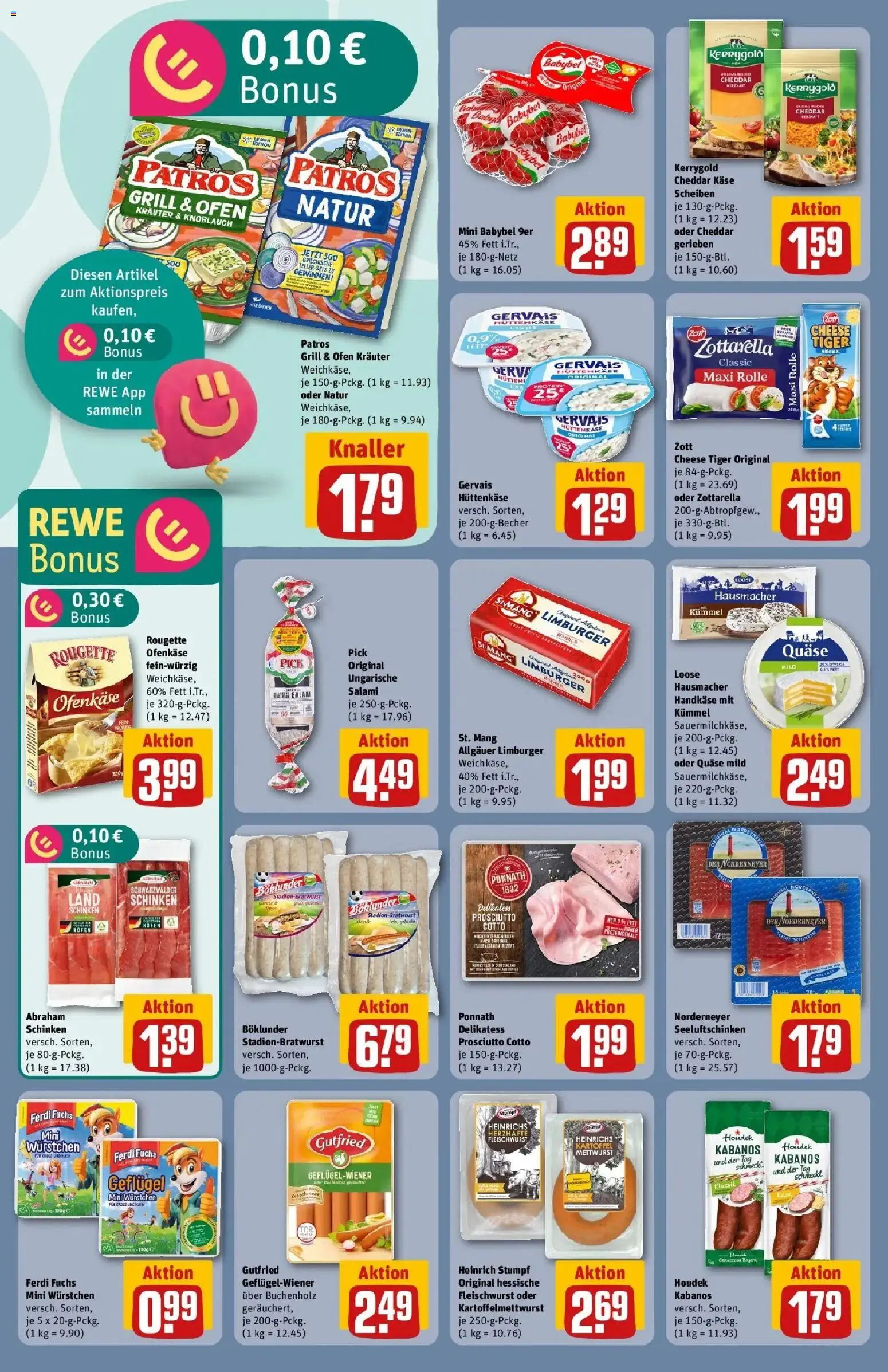 Rewe Prospekt Asslar – gültig ab 17.05.2026 | Seite: 16 | Produkte: Ofen, Patros, Knoblauch, Babybel