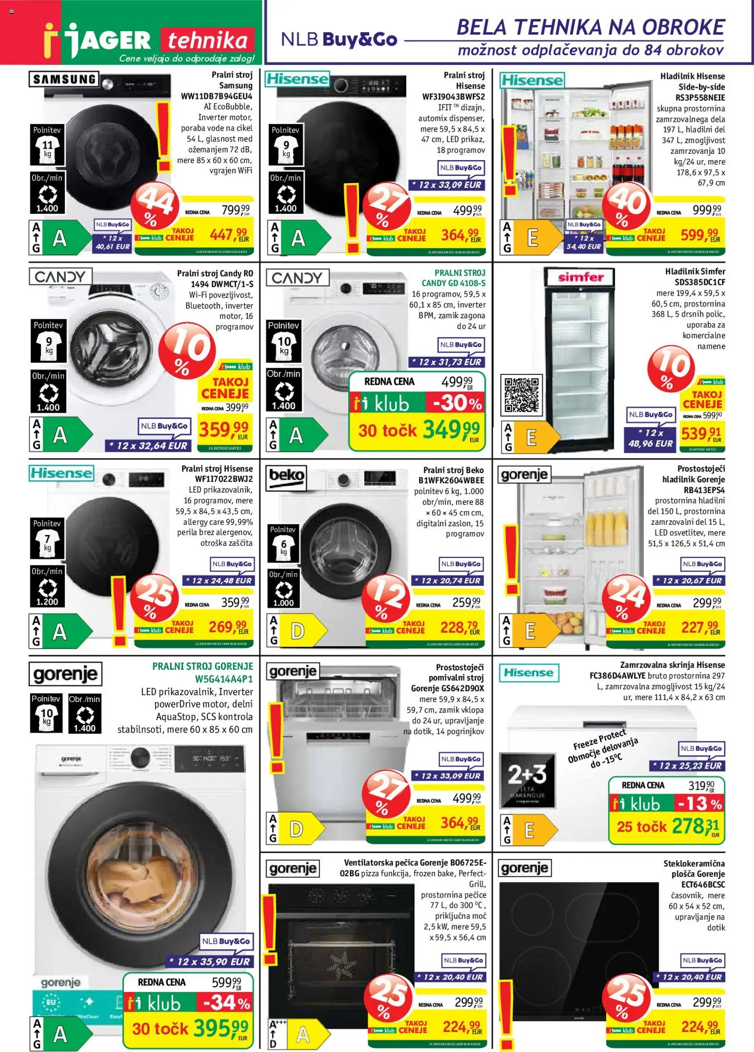 Novi Jager katalog ponudbe – veljaven od 12.08.2026 | Stran: 12 | Izdelki: Med, Pralni stroj, Pecica, Pomivalni stroj