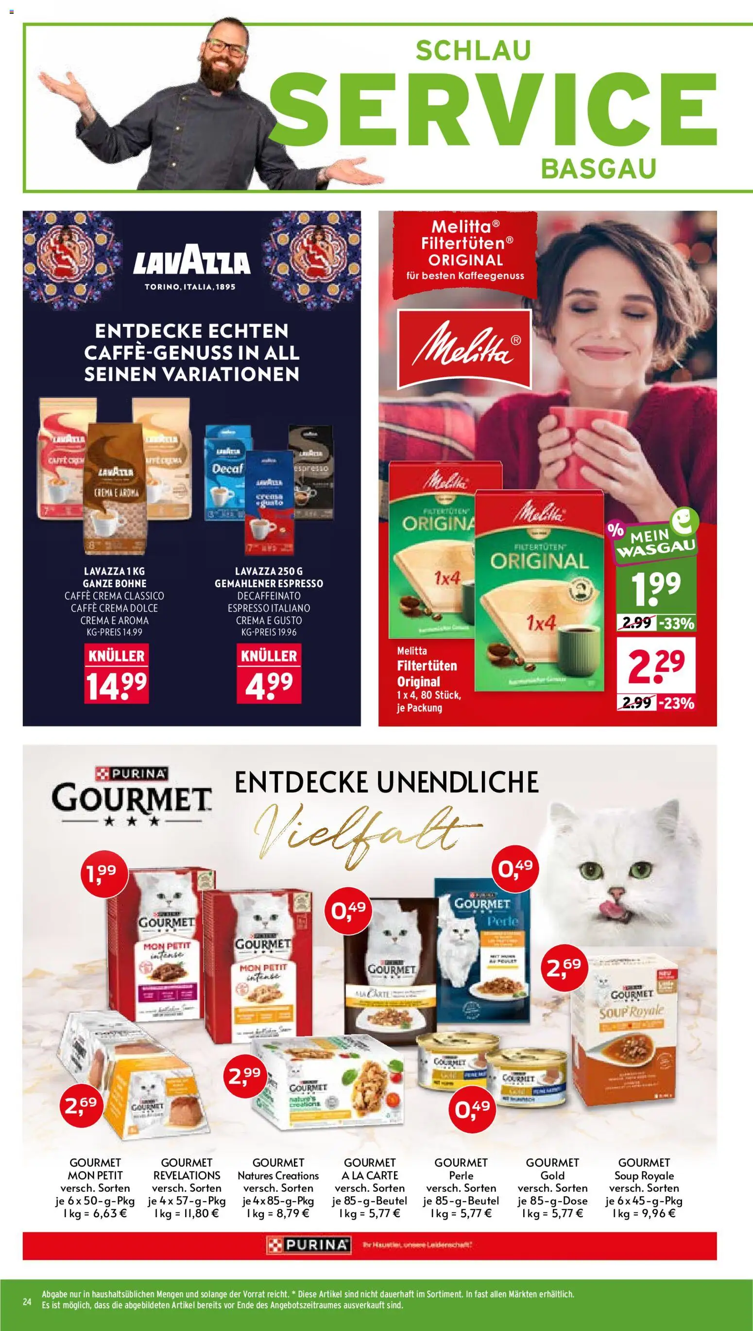 Wasgau Prospekt – gültig ab 28.09.2026 | Seite: 24 | Produkte: Melitta, Lavazza