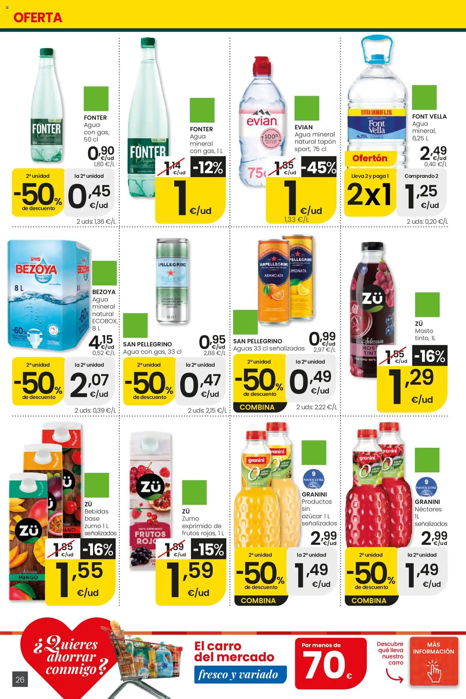 Eroski Ofertones de verano │ válido desde el 11.06.2026 | Página: 26 | Productos: Ροζ πιπέρι, Ρούτερ, Agua mineral