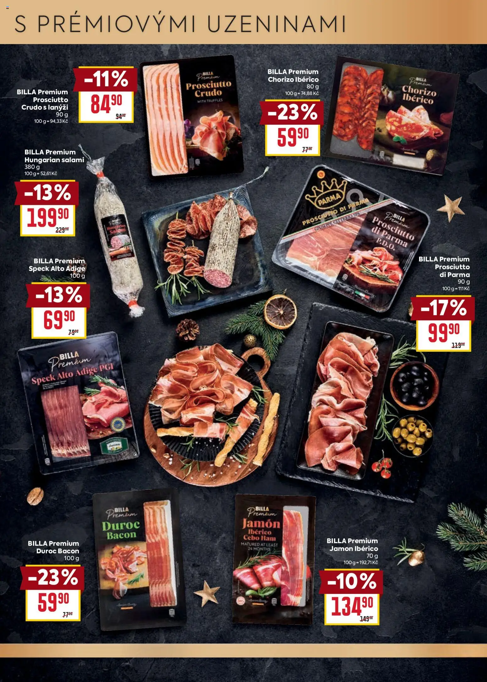 Billa leták - Billa Premium od 21.10.2026 | Strana: 3 | Produkty: Prosciutto, Jamon, Truffles, Chorizo