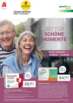 Angebote - Ihre Apotheke vor Ort: Jetzt alle Angebote auch online entdecken! ab 29.08.2026 gültig