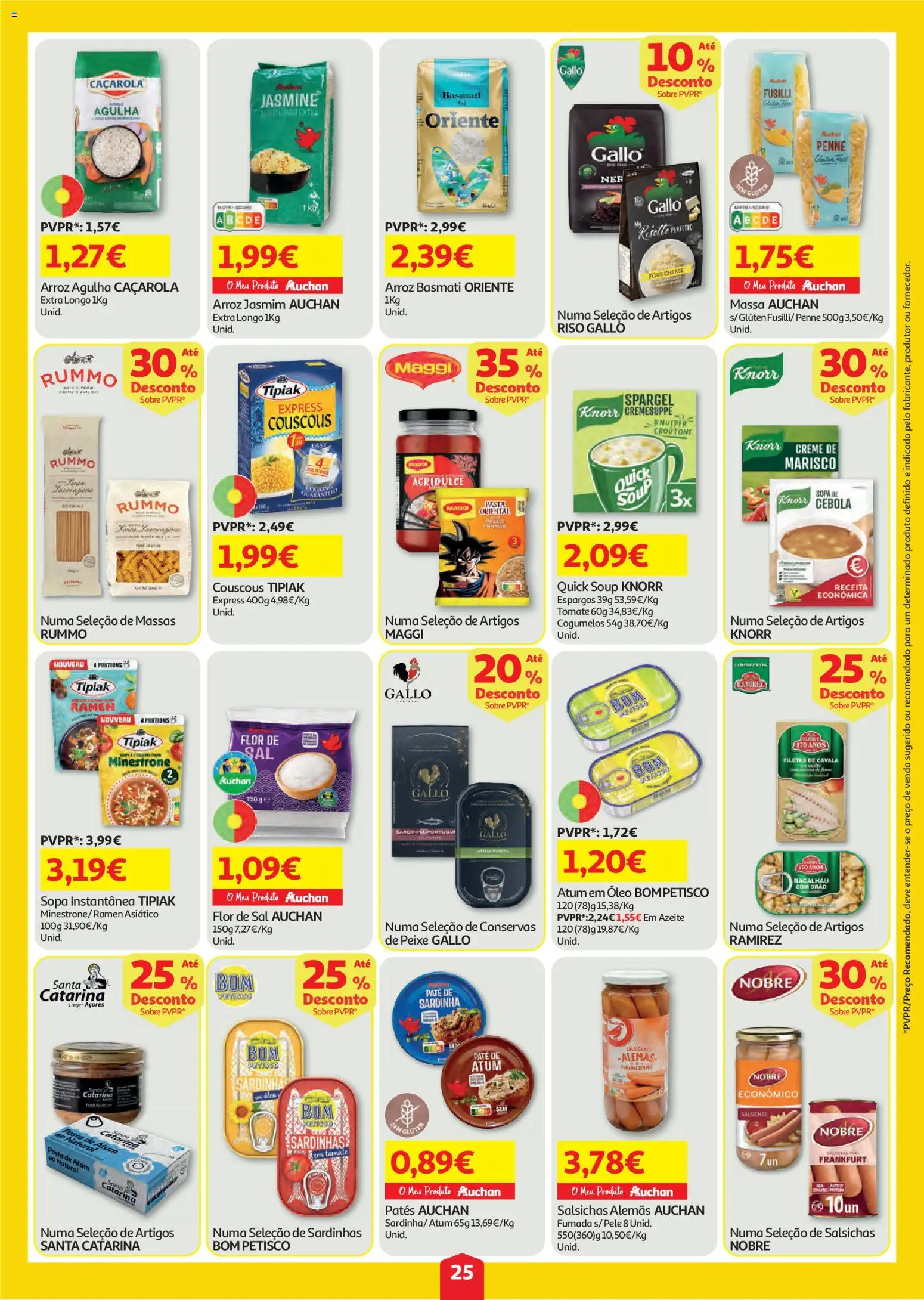 Auchan folheto │ válido de 06/08/2026 | Página: 25 | Produtos: Arroz basmati, Sal, Sopa, Creme