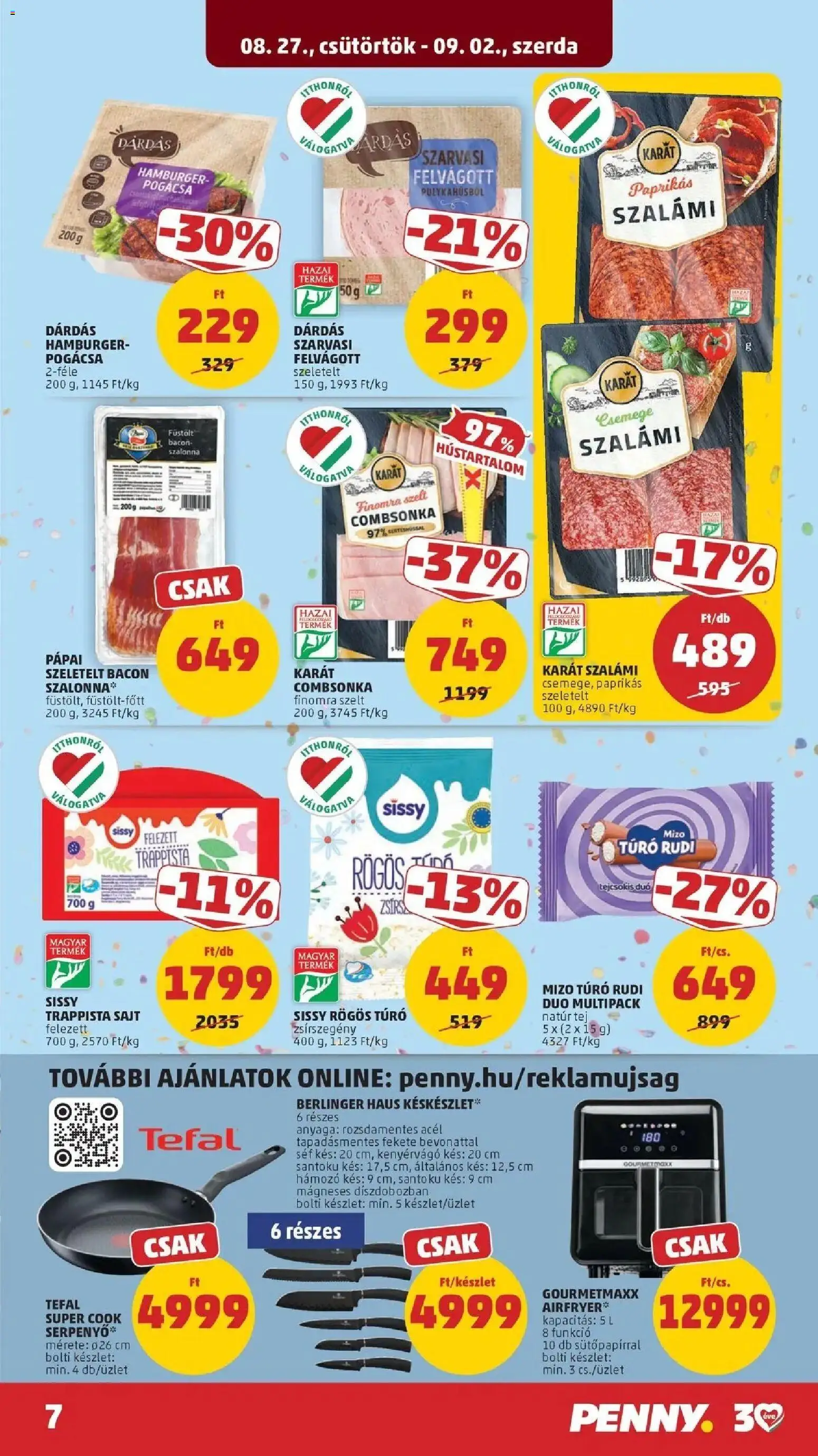 PENNY aktuális akciós újság: 2026.08.27.-tól lapozható | Oldal: 7