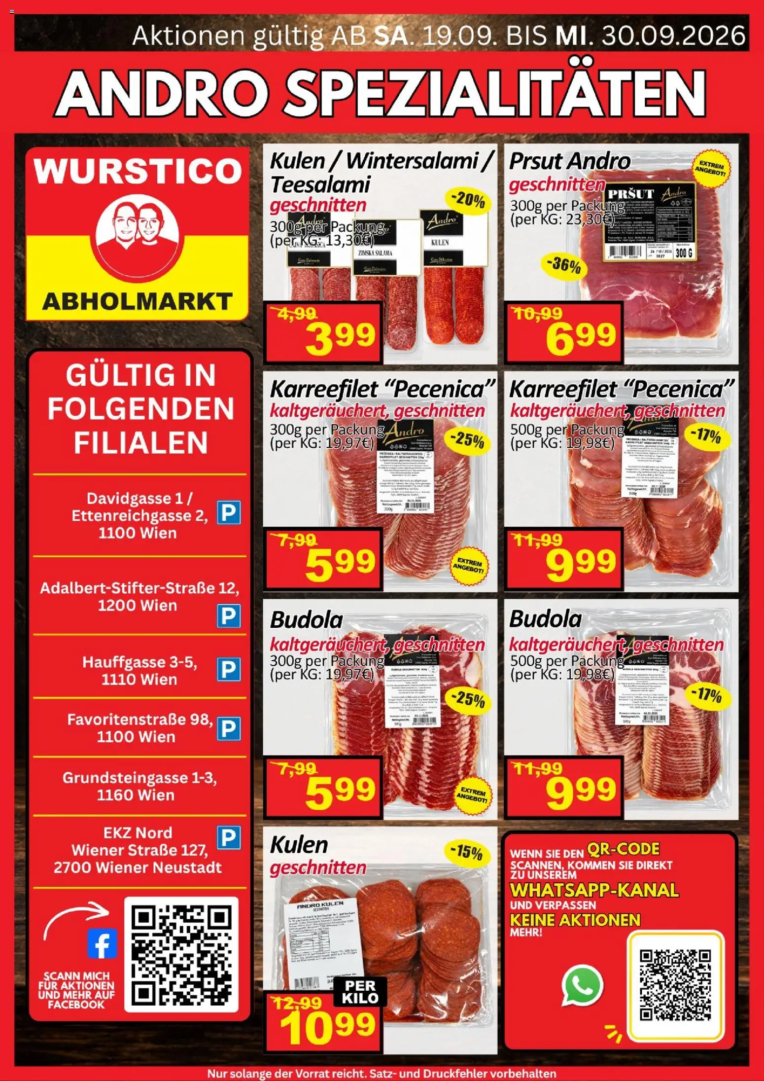 Wurstico Abholmarkt Andro Spezialitäten gültig ab 19.09.2026 | Seite: 1