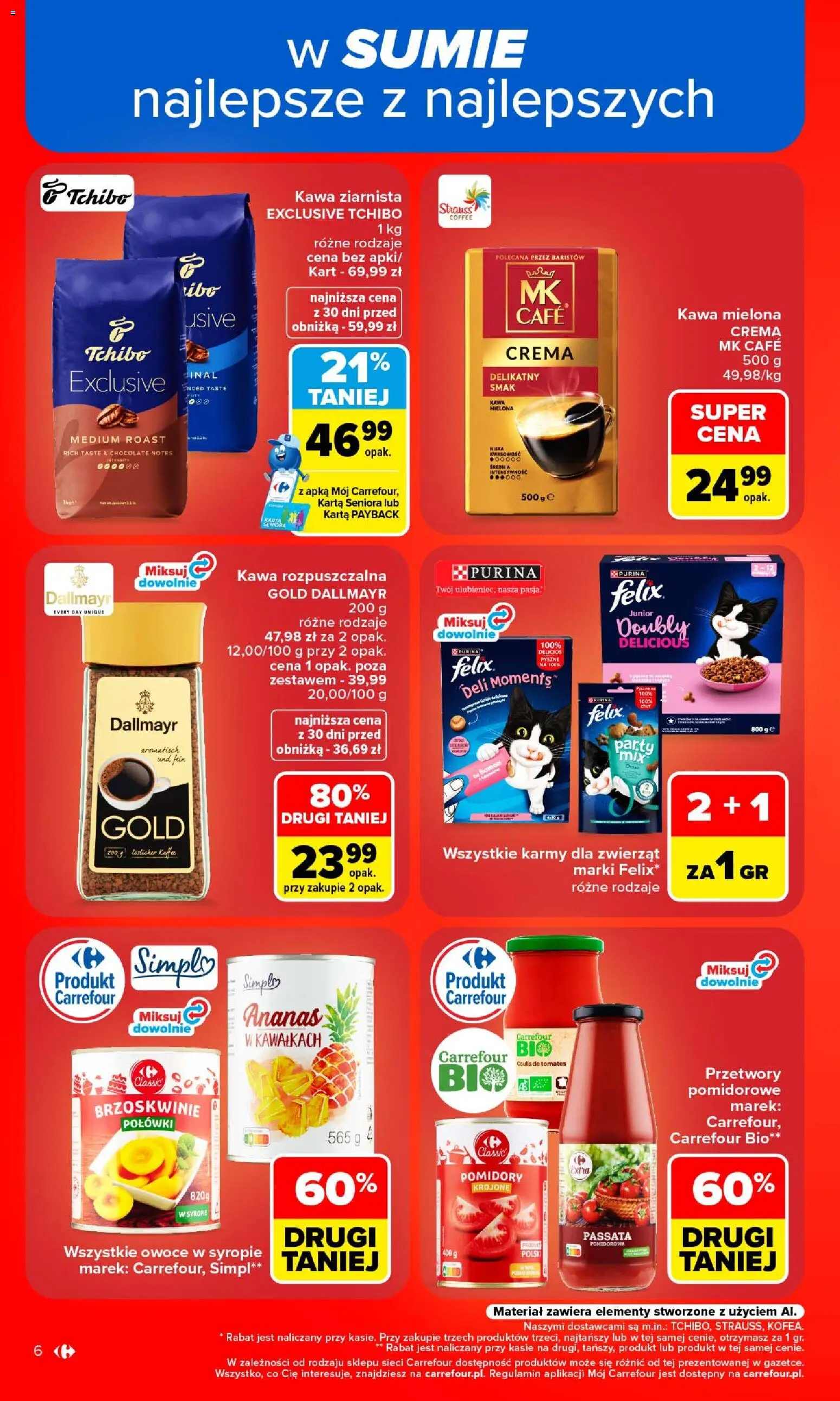 Carrefour gazetka od 14.09.2026 | Strona: 8 | Produkty: Karta, Dallmayr, Kawa rozpuszczalna, Tchibo kawa ziarnista
