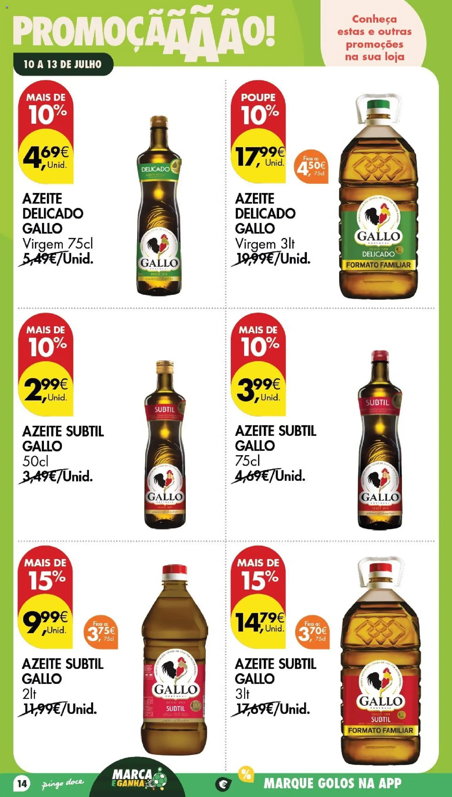 Pingo Doce Poupe este Fim de Semana │ válido de 10/07/2026 | Página: 14 | Produtos: Azeite