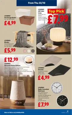 Preview of Weekly offers Lidl England valid from 22/10/2026 | Page: 21 | Products: Table, Basket, Lamp, Lighting