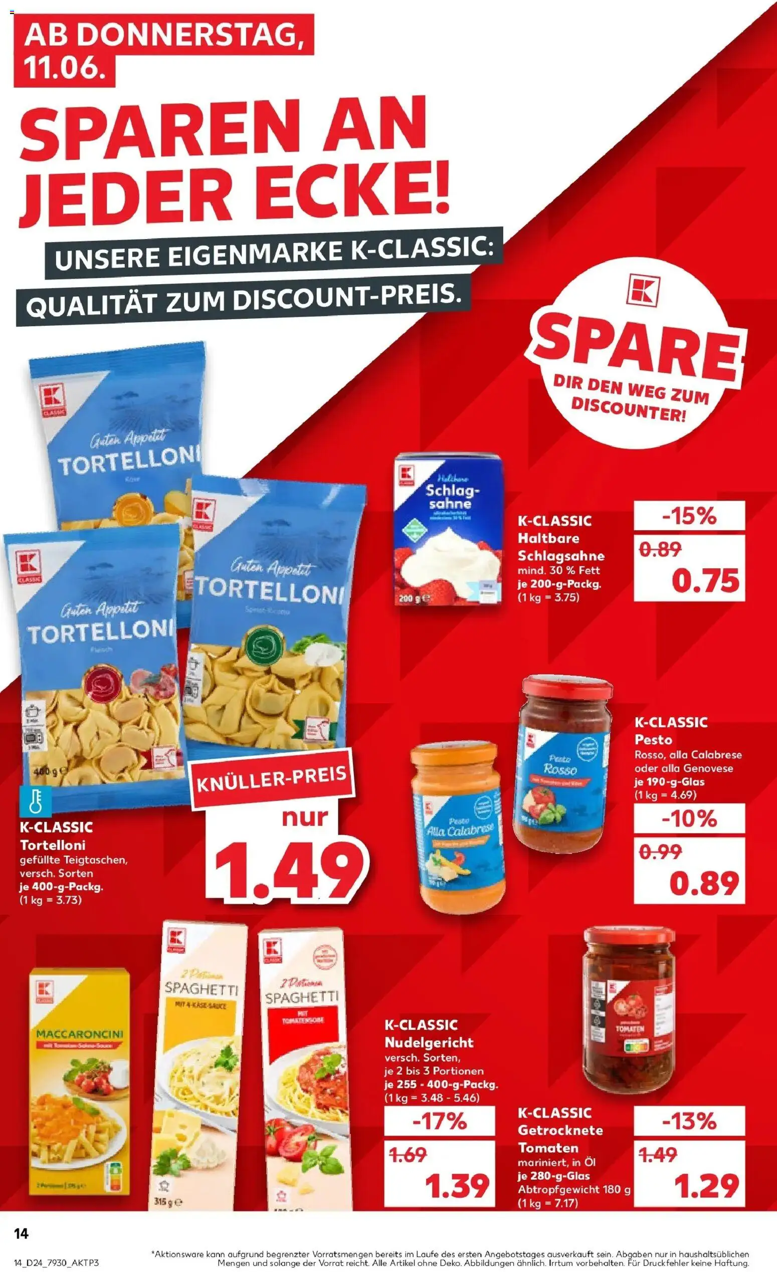 Kaufland Prospekt Paderborn – gültig ab 08.06.2026 | Seite: 23 | Produkte: Schlagsahne, Öl, Tomaten, Sahne
