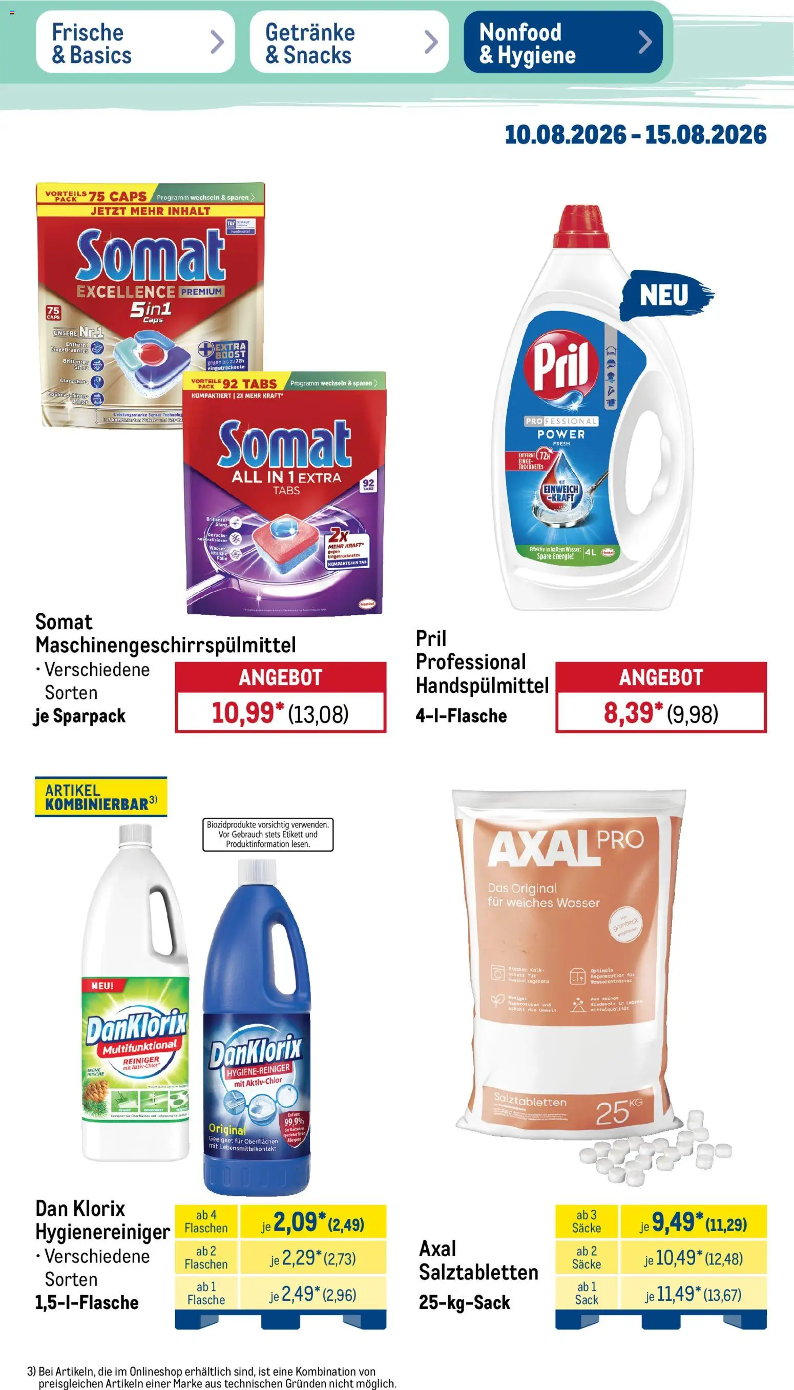 Metro Prospekt – gültig ab 10.08.2026 | Seite: 47 | Produkte: Wasser, Pril