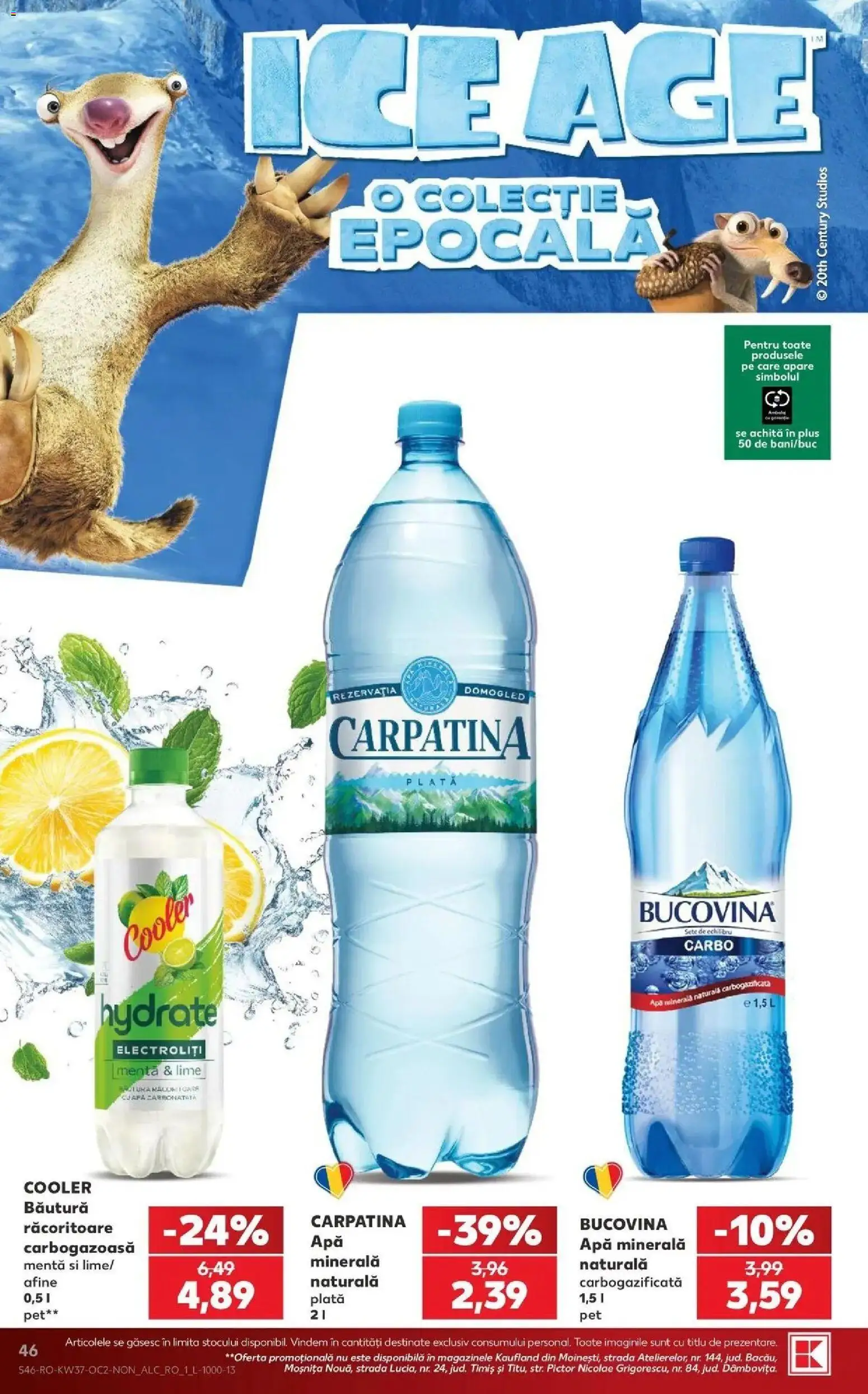 Kaufland Viseu de Sus 09.09.2026 - Revista si Oferta | Pagină: 46 | Produse: Afine, Cooler, Bautura racoritoare, Carpatina