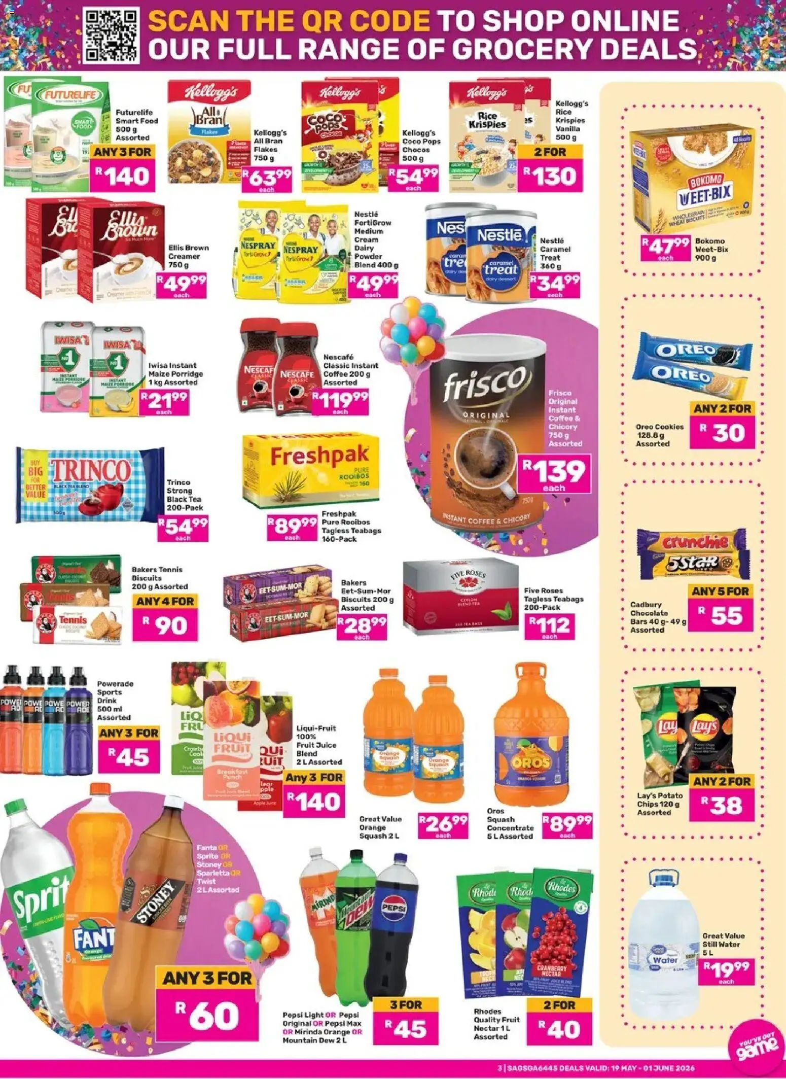 New Game catalogue – valid from 19.05.2026 | Page: 3 | Products: BB cream, Light, Tea, Fanta