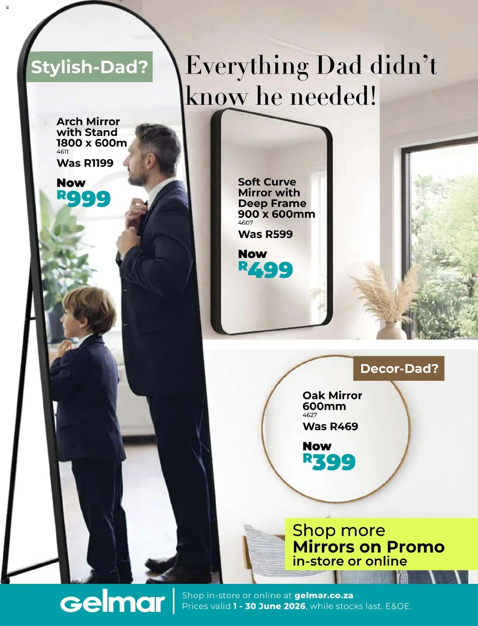 New Gelmar catalogue – valid from 01.06.2026 | Page: 12 | Products: Arch, Frame, Mirror