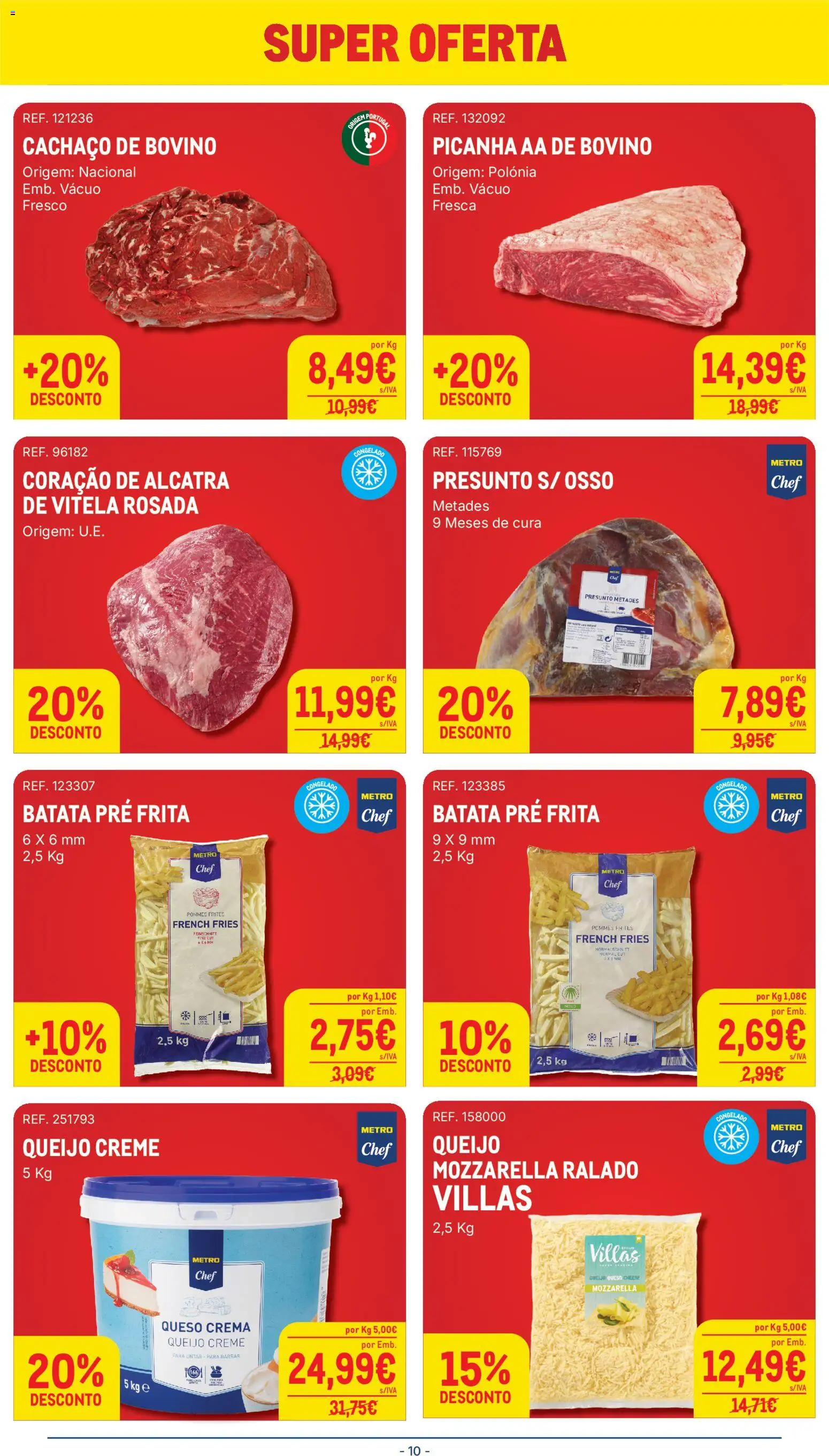 Makro Folheto │ válido de 19.05.2026 | Página: 10 | Produtos: Batata, Queijo creme, Queijo, Creme