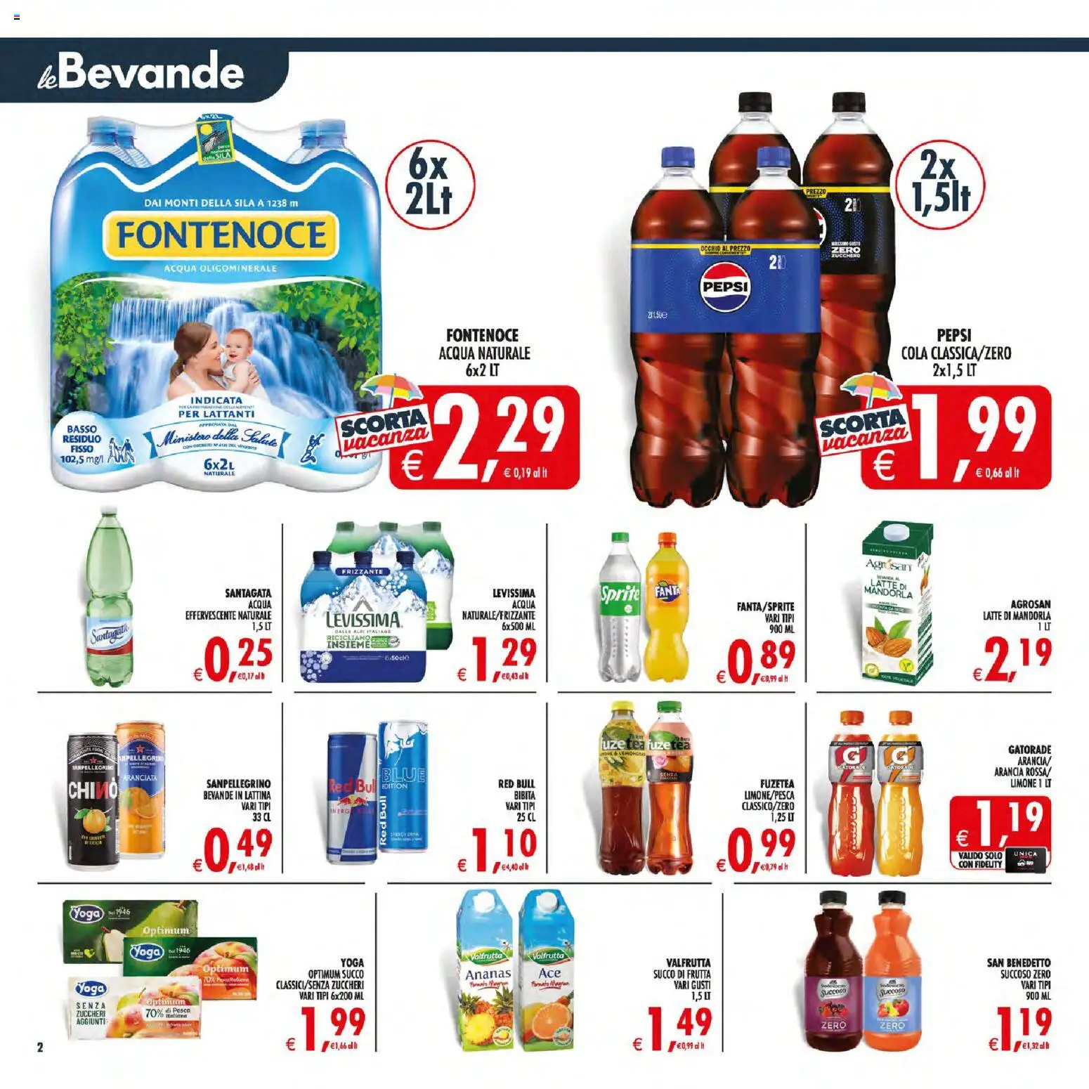 Volantino Decò del 21/07/2026 | Pagina: 2 | Prodotti: Frutta, Latte, Ananas, Bibita