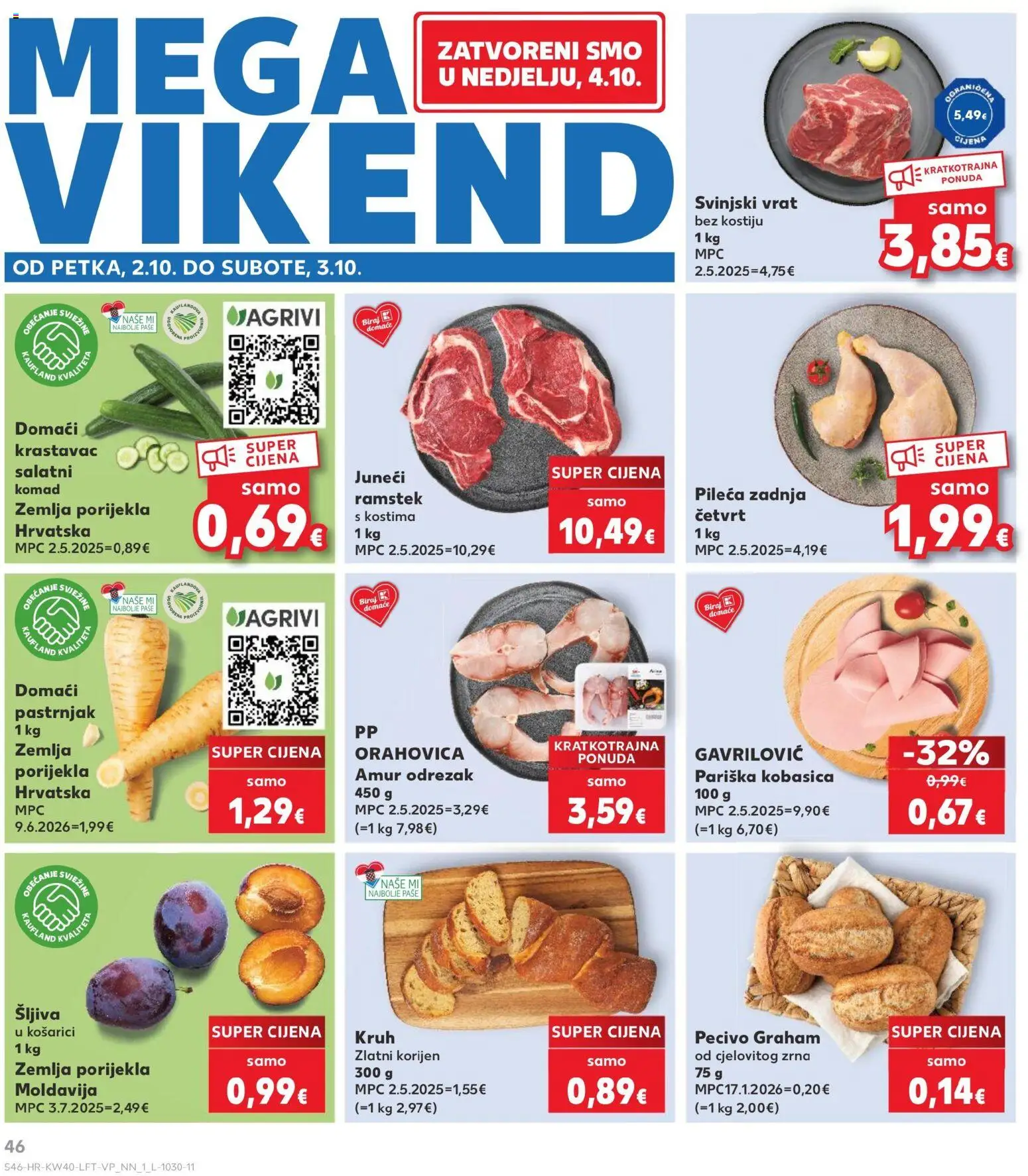 Kaufland HR akciós ujság - amely érvényes a következő dátumtól: 2026.09.30. | Oldal: 46
